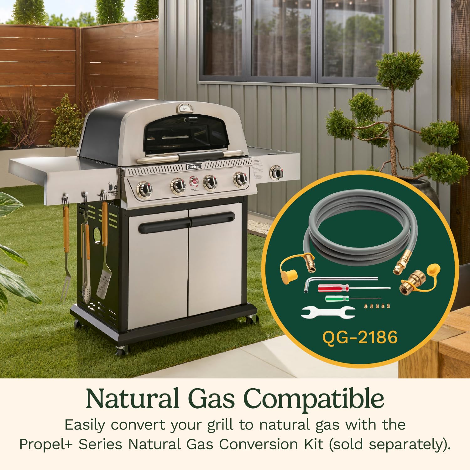 cuisinart-propel-4-burner-3-in-1-gas-grill-with-griddle-and-pizza-oven-stainless image 8