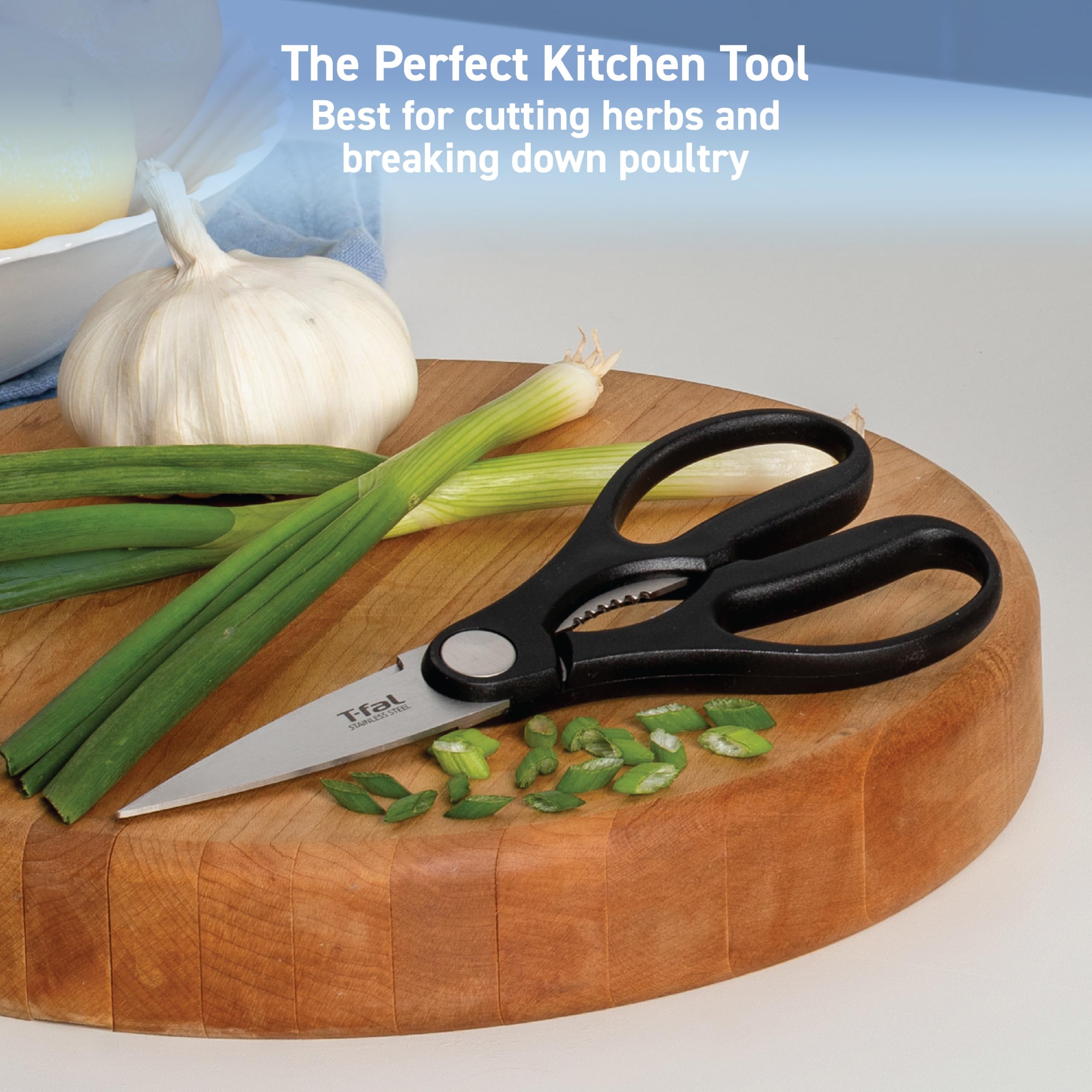 t-fal-ice-force-6-inch-german-stainless-steel-kitchen-scissors-black image 5