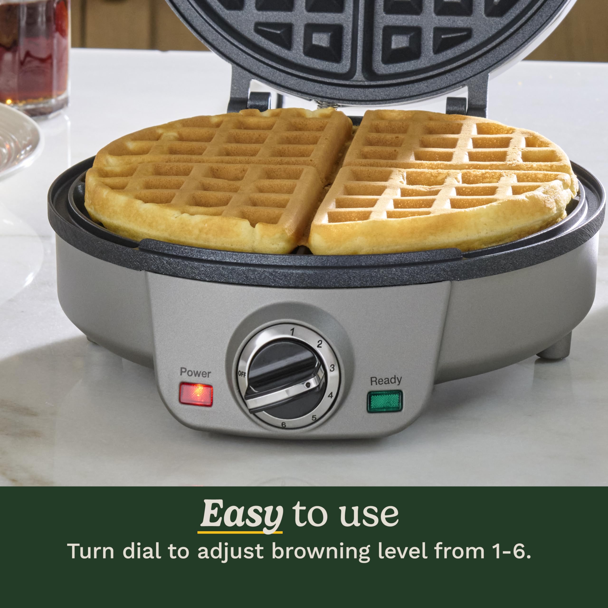 cuisinart-belgian-waffle-maker-waf-200p1-round-waffle-iron-silver image 4