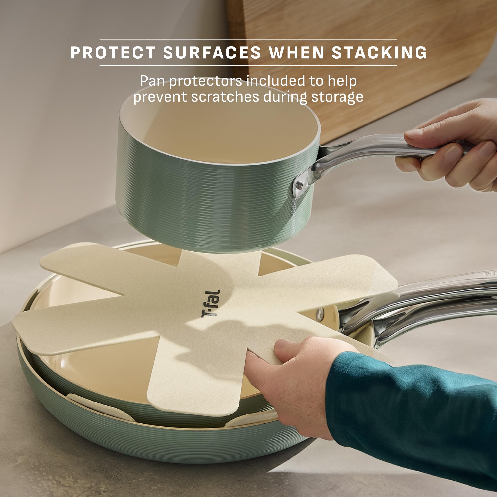 t-fal-inspire-ceramic-nonstick-10-5-inch-skillet-with-lid-mint-green image 6