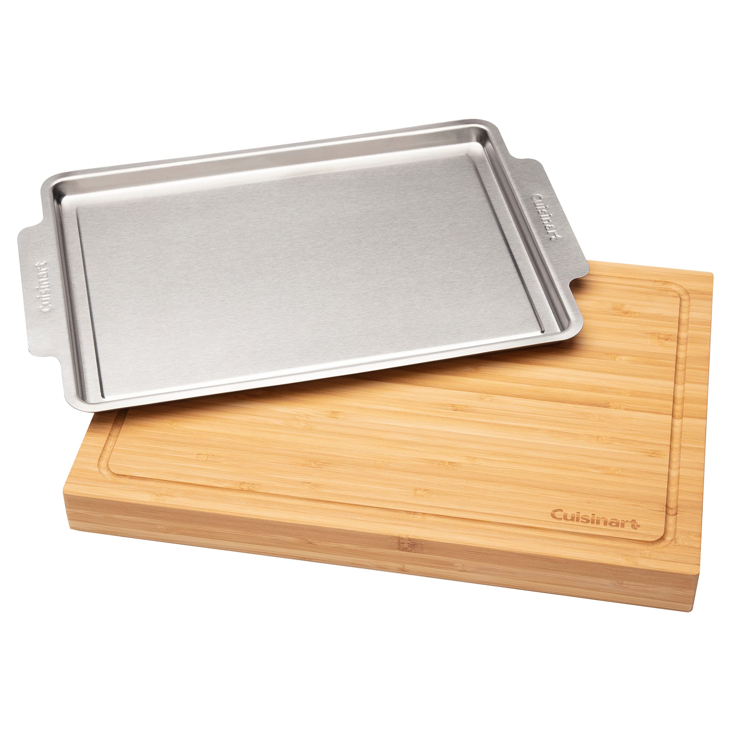 cuisinart-cpk-4884-bamboo-cutting-board-with-hidden-stainless-steel-tray image 2