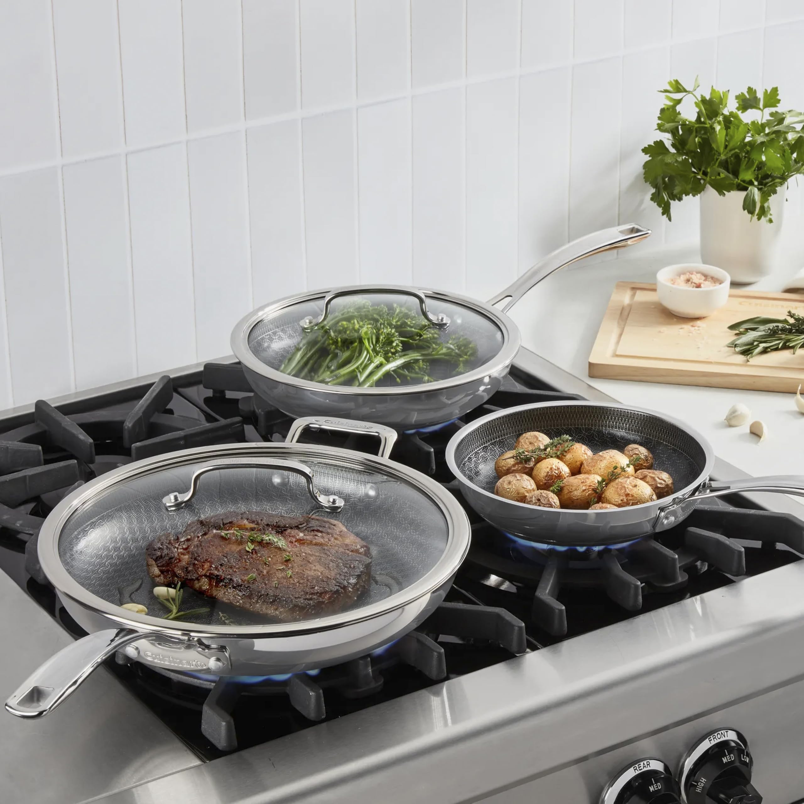 cuisinart-fusionplus-5-pc-hybrid-stainless-steel-skillet-set-8-10-12-inch image 2