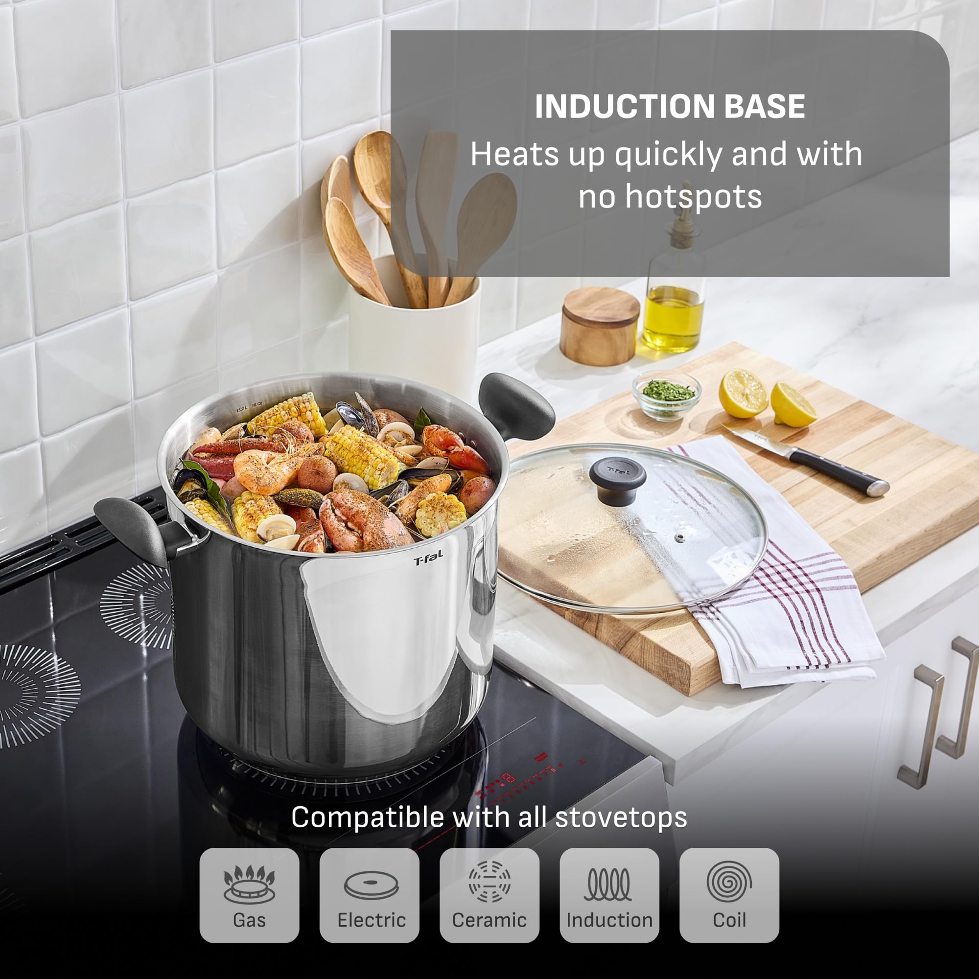 t-fal-specialty-stainless-steel-16-quart-stock-pot-with-lid-induction-compatible image 4