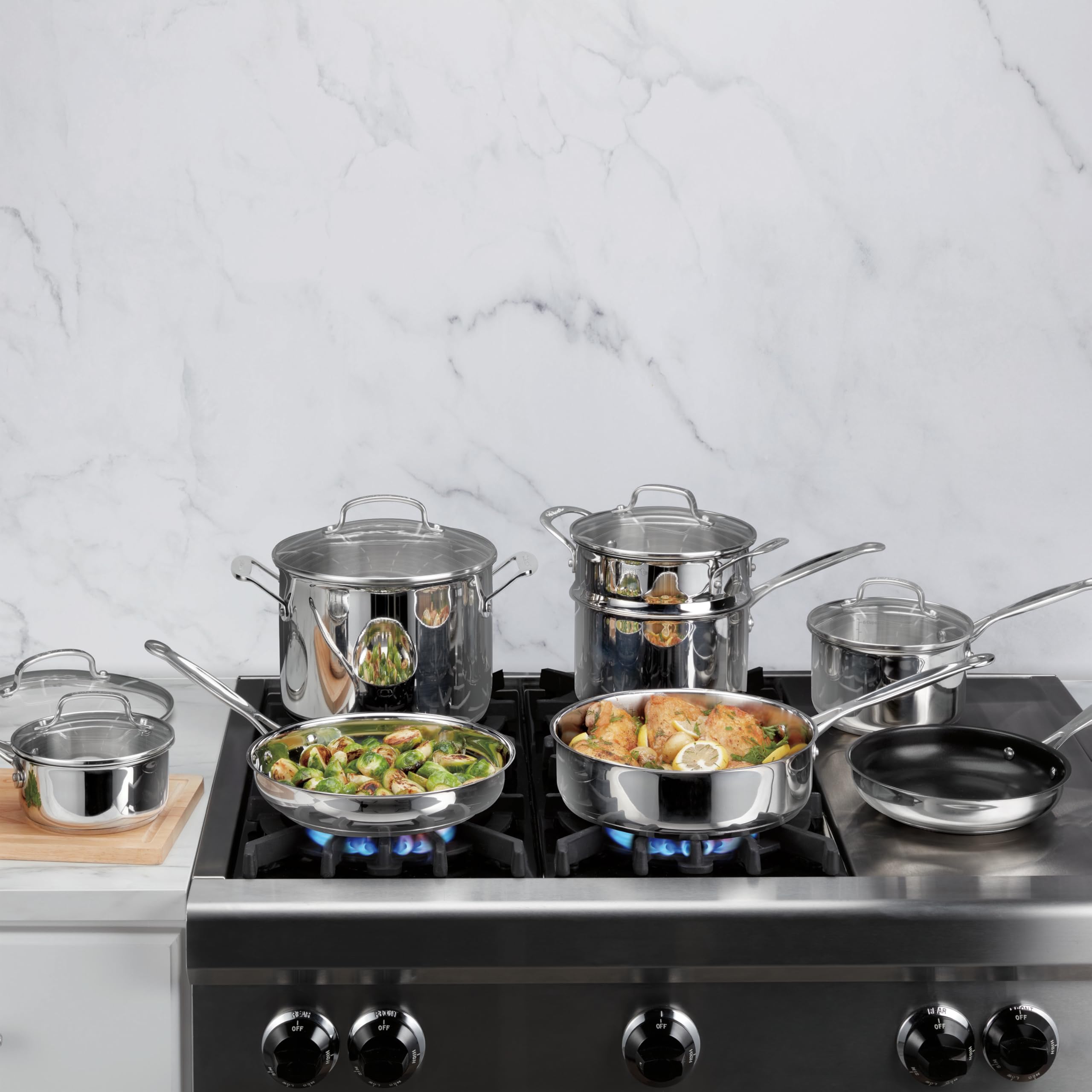 cuisinart-chef-s-classic-stainless-13-piece-cookware-set-77-13 image 4