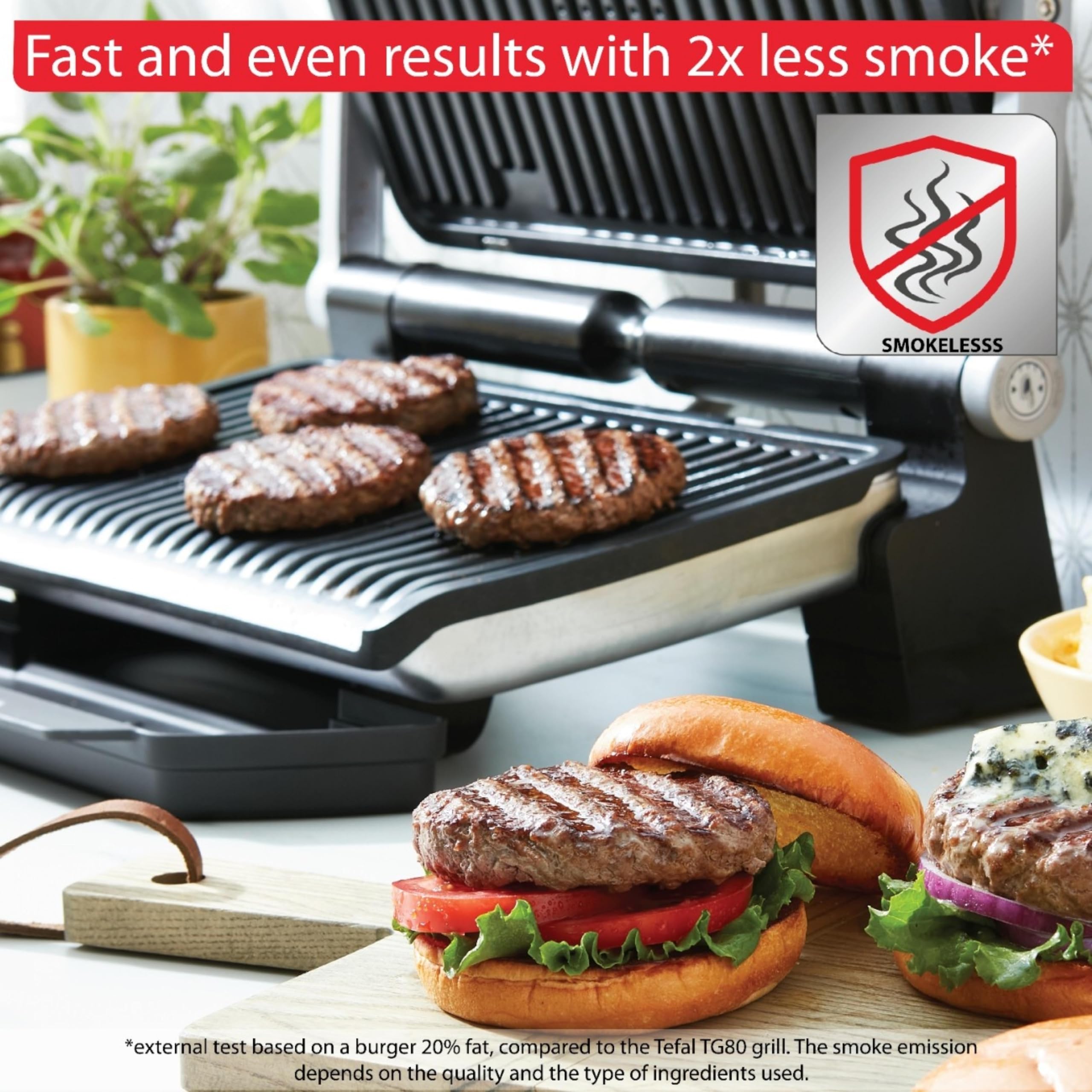 t-fal-optigrill-xl-stainless-steel-electric-indoor-grill-6-servings-9-smart-cook image 5