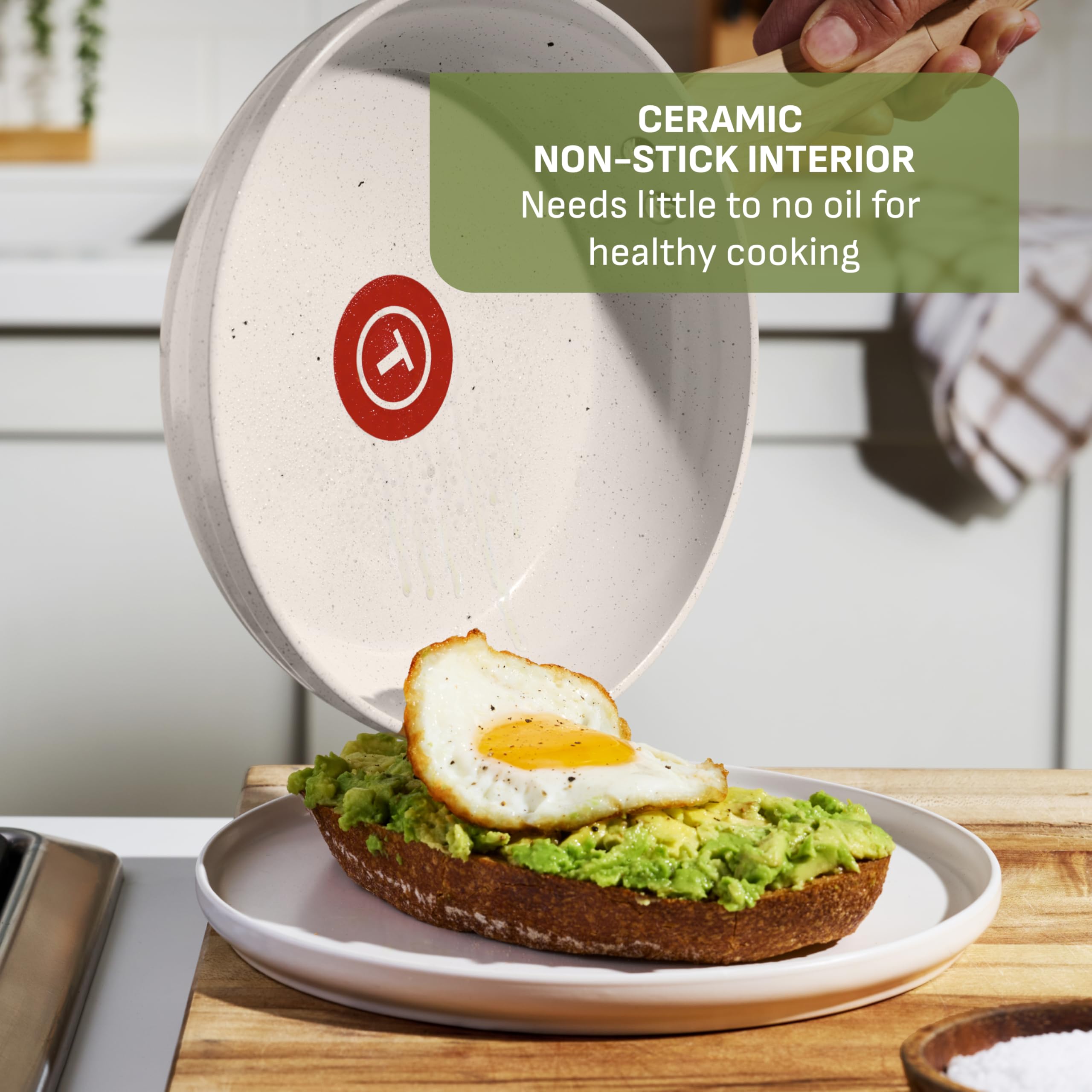 t-fal-revive-6-qt-ceramic-nonstick-saut-pan-with-lid-beige-granite image 2