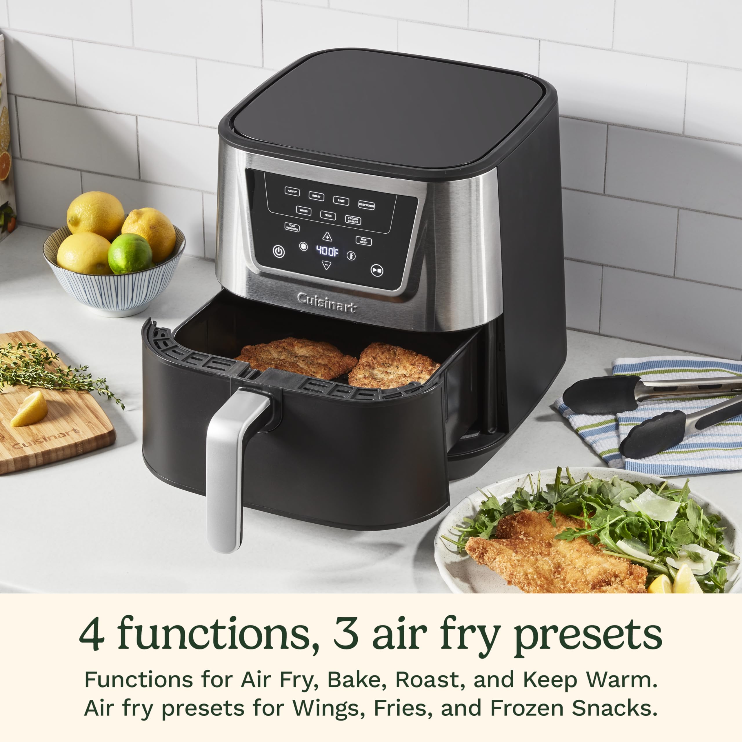cuisinart-air-180-large-6-quart-air-fryer-with-4-cooking-functions-black-stainle image 3