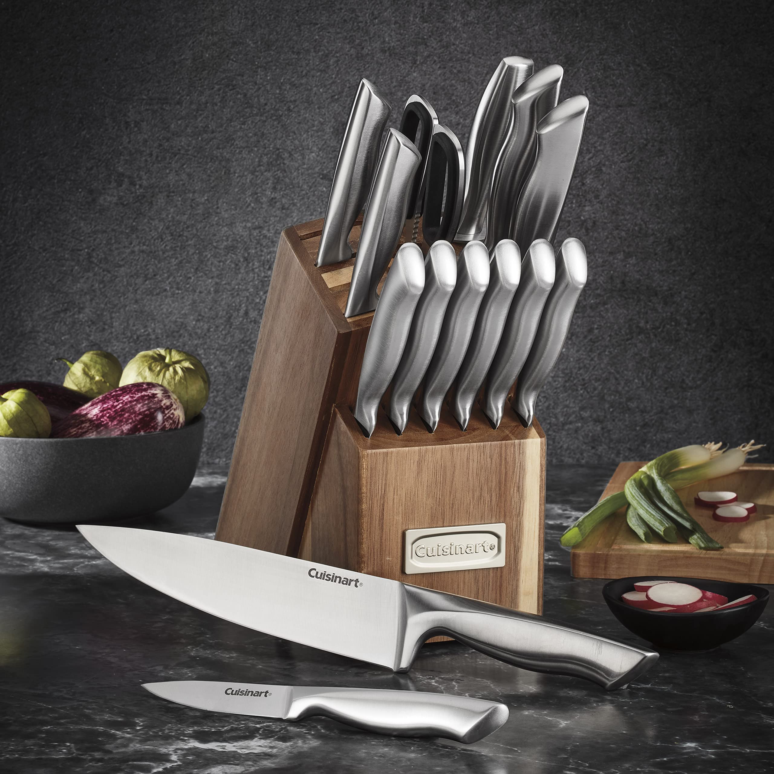 cuisinart-15-piece-german-stainless-steel-hollow-handle-cutlery-block-set-with-a image 2