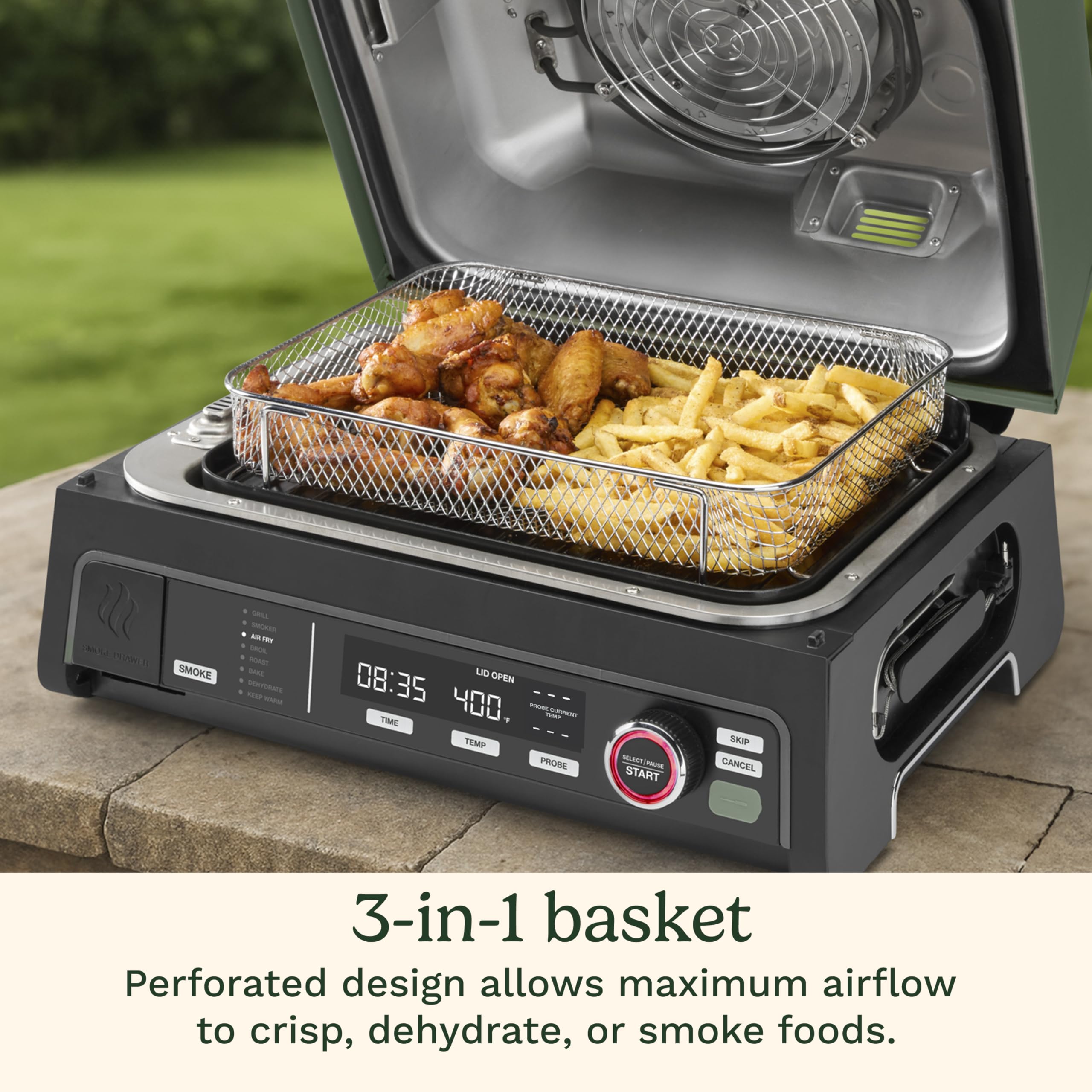 cuisinart-flavorboost-8-in-1-outdoor-electric-bbq-grill-smoker-ceg-1302 image 8
