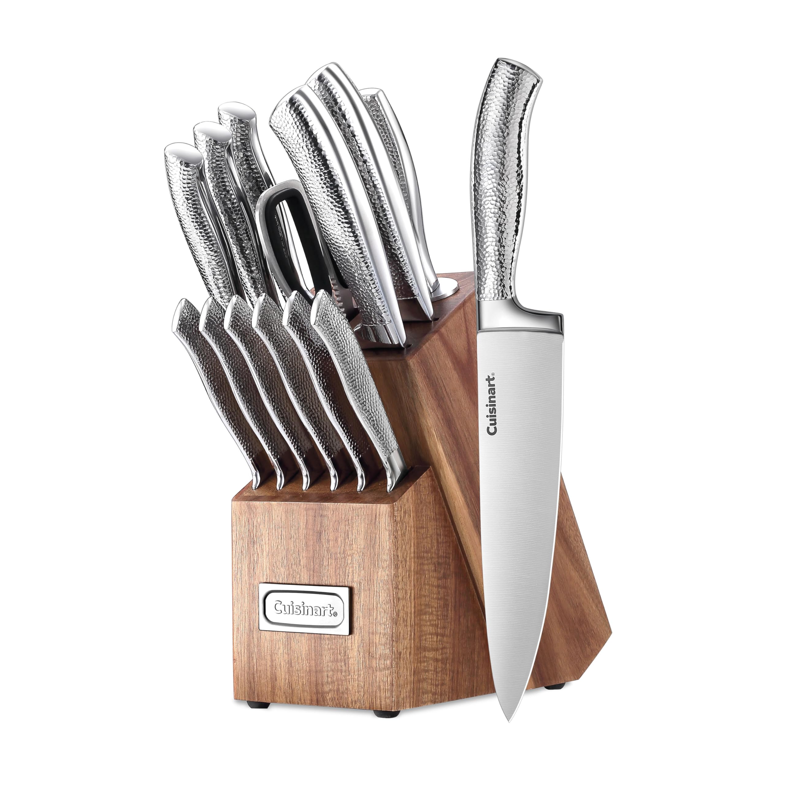 cuisinart-classic-15-piece-stainless-steel-soft-hammer-cutlery-block-set image 1