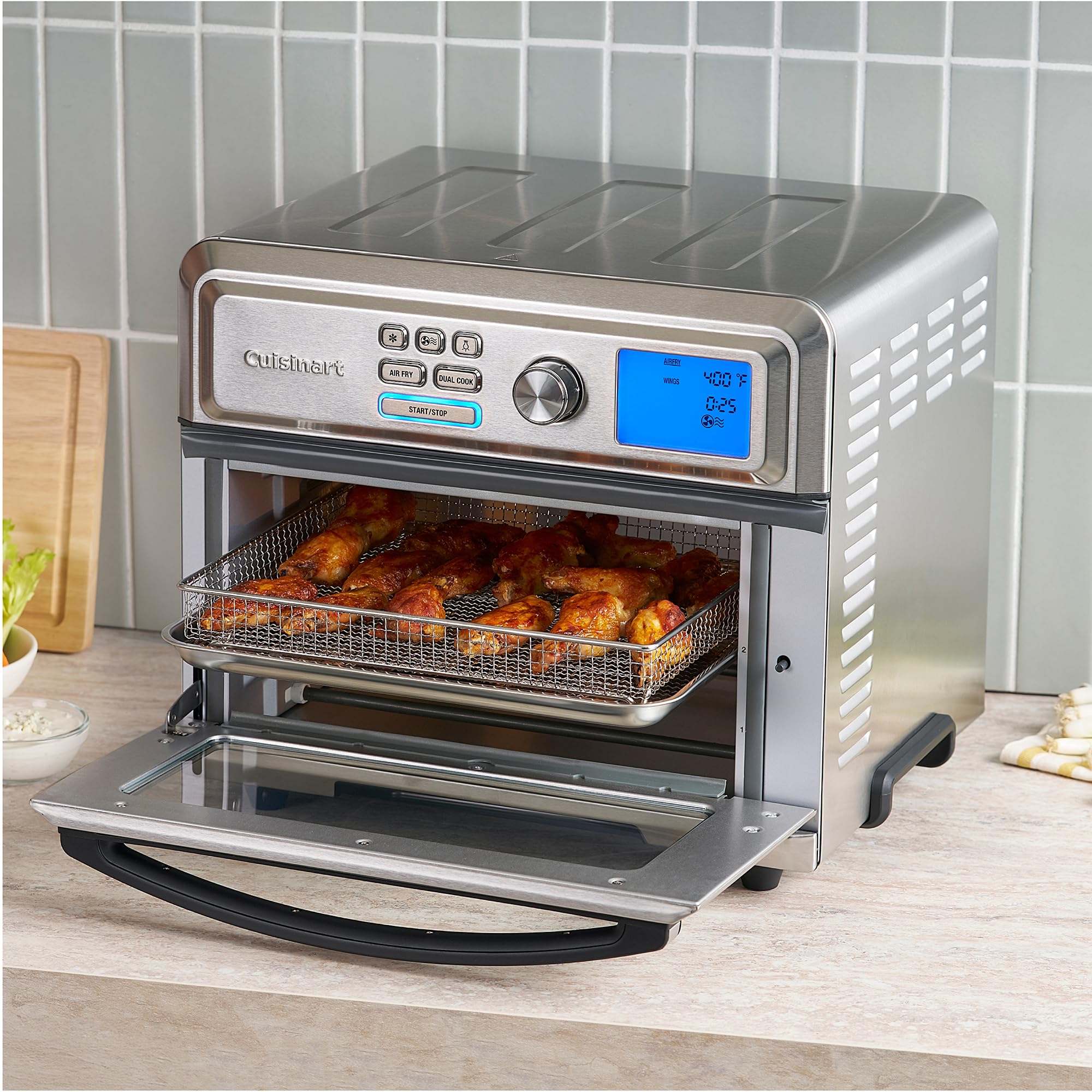 cuisinart-air-fryer-toaster-oven-toa-65-1800w-stainless-steel image 2