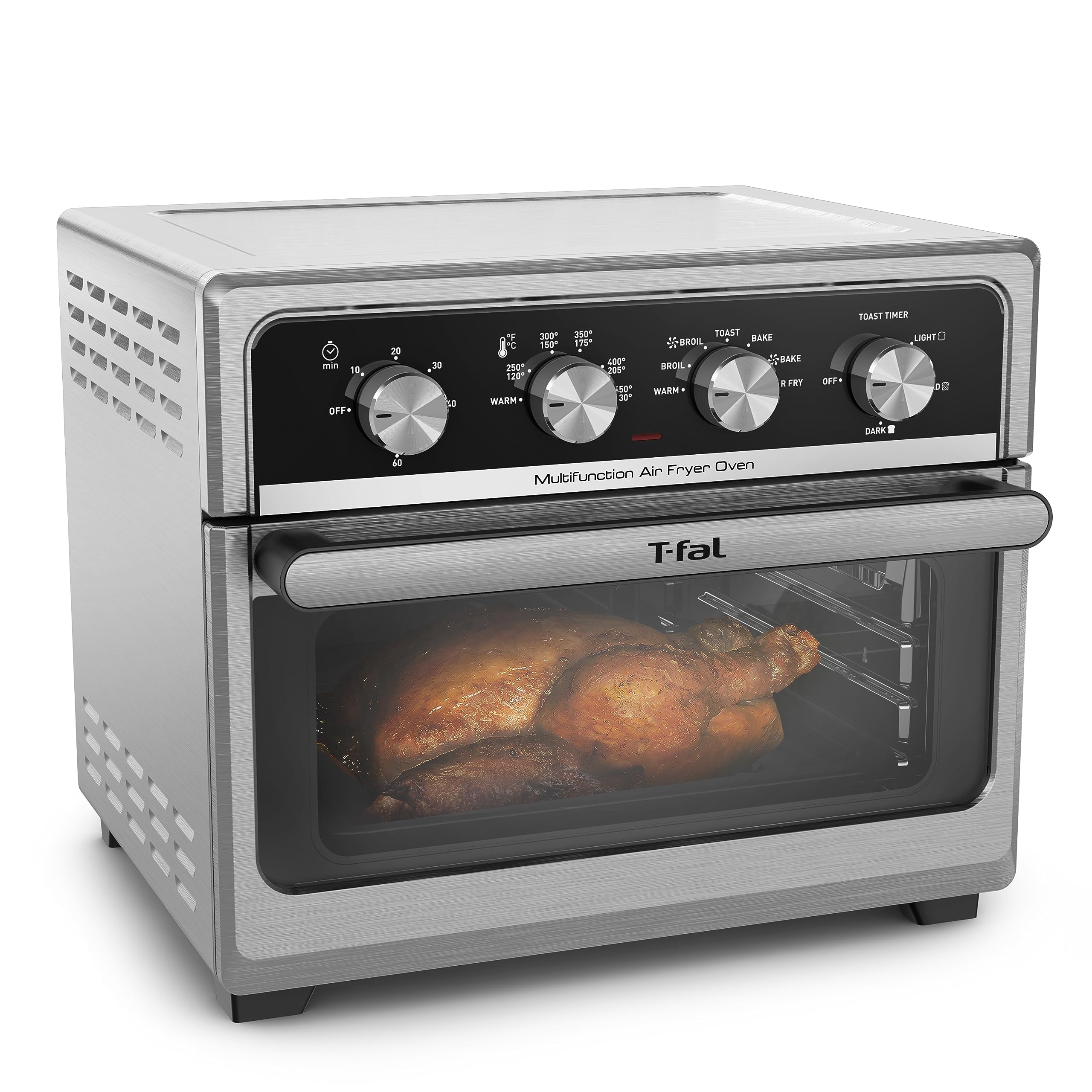 t-fal-easy-fry-9-in-1-toaster-oven-air-fryer-combo-21-qt-stainless-steel image 1