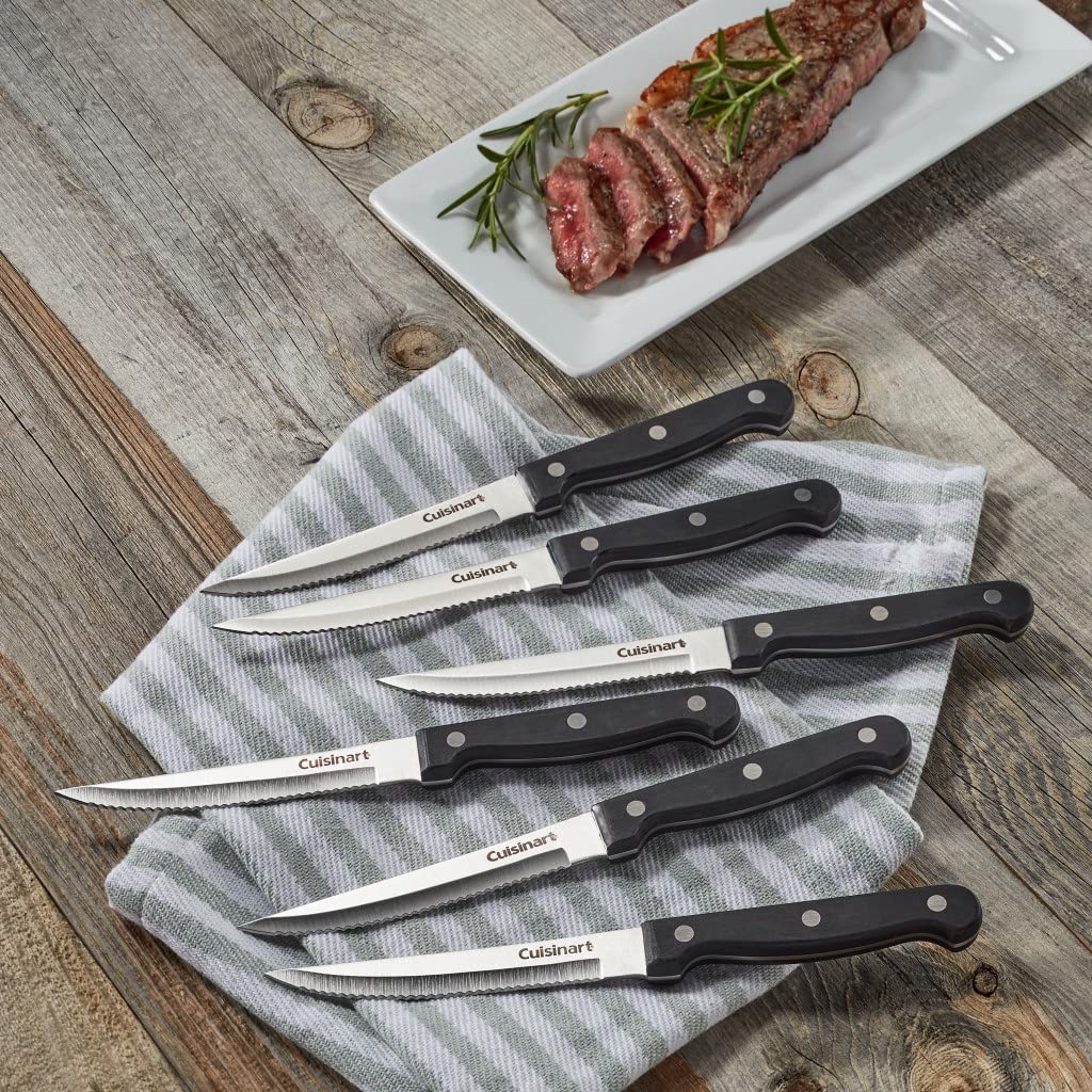cuisinart-c77tr-6psk-6-piece-steak-knife-set-high-carbon-stainless-steel-black image 3