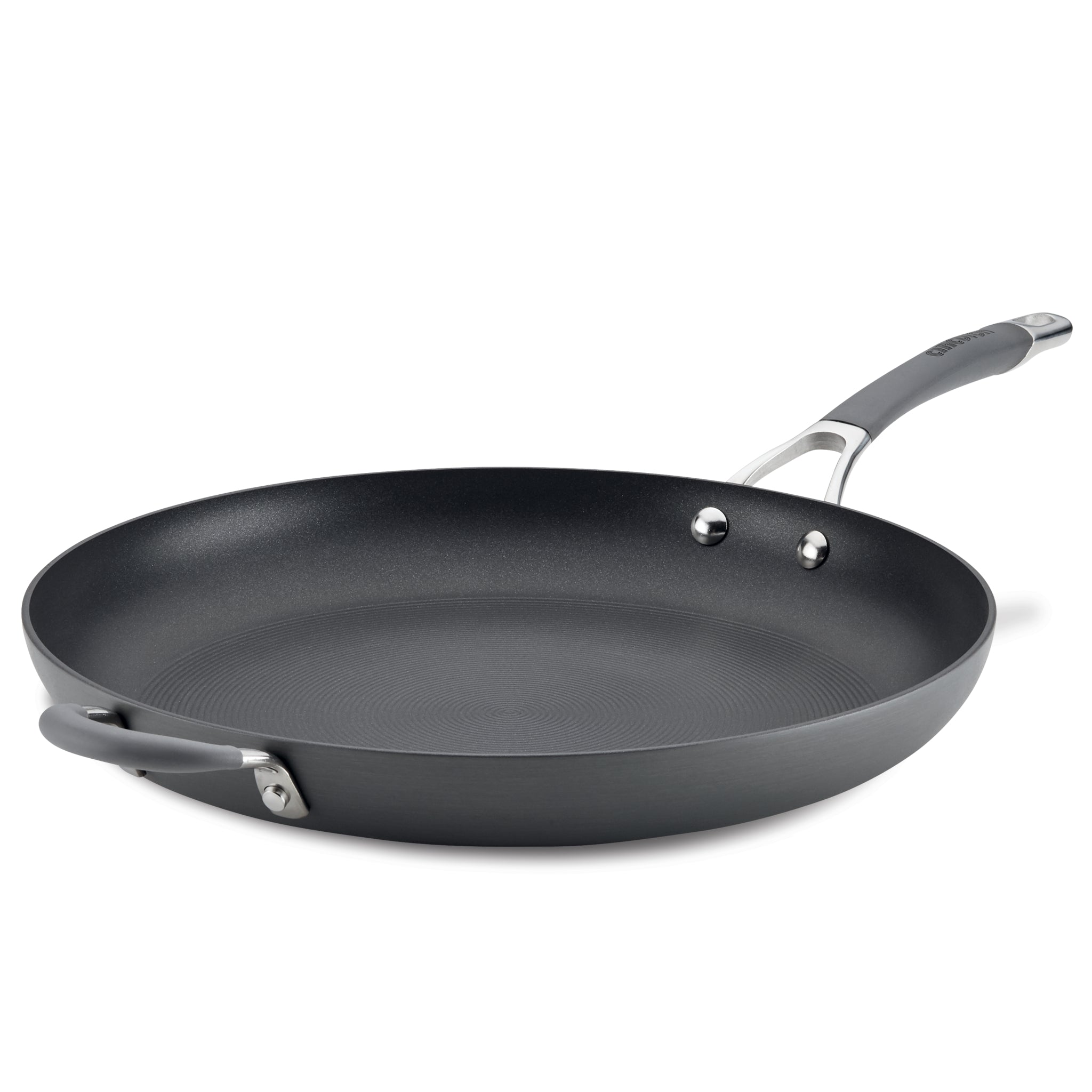 circulon-14-inch-hard-anodized-nonstick-frying-pan-with-helper-handle image 1