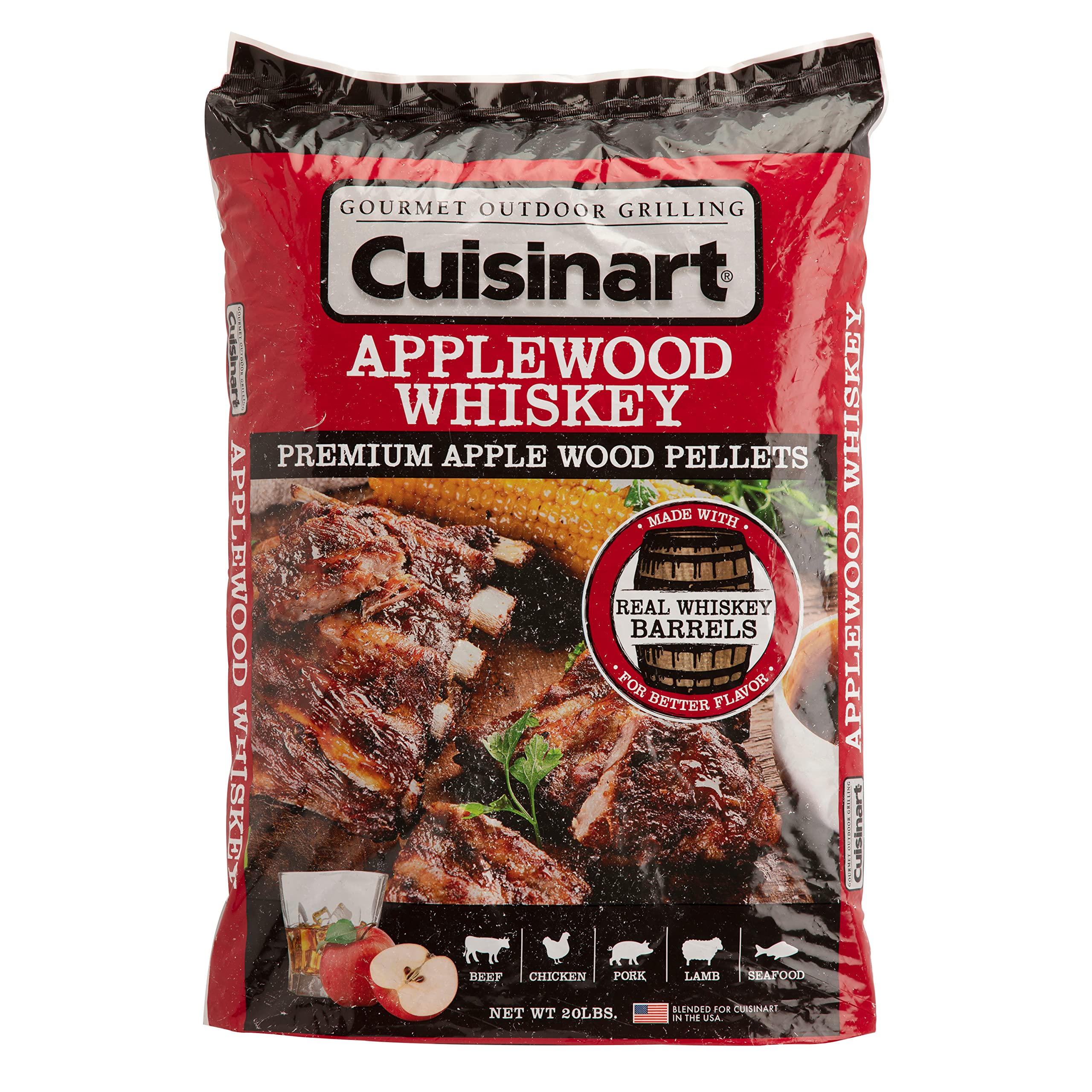 cuisinart-premium-applewood-whiskey-bbq-smoking-pellets-20-lb-bag image 6
