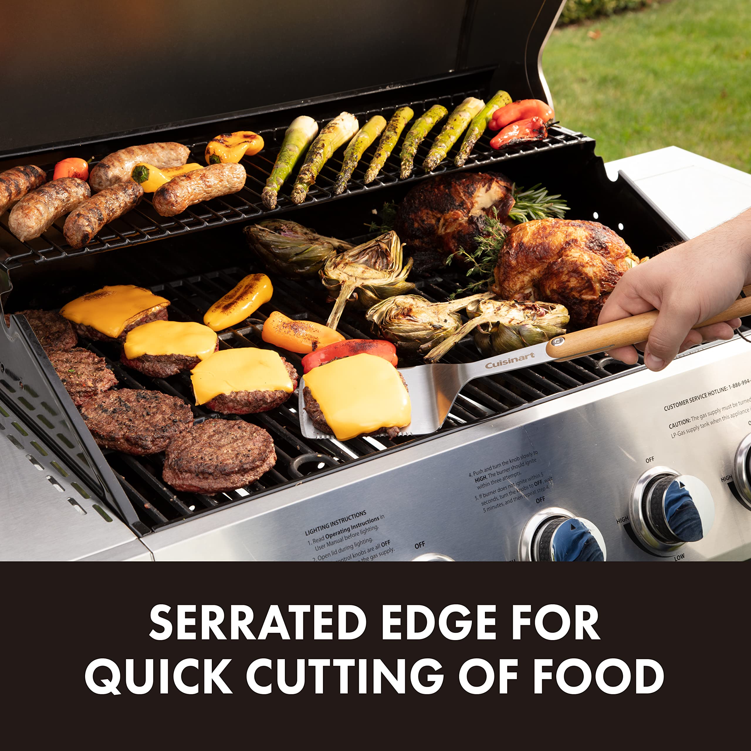 cuisinart-cgs-1100-4-piece-ash-wood-grill-tool-set image 5