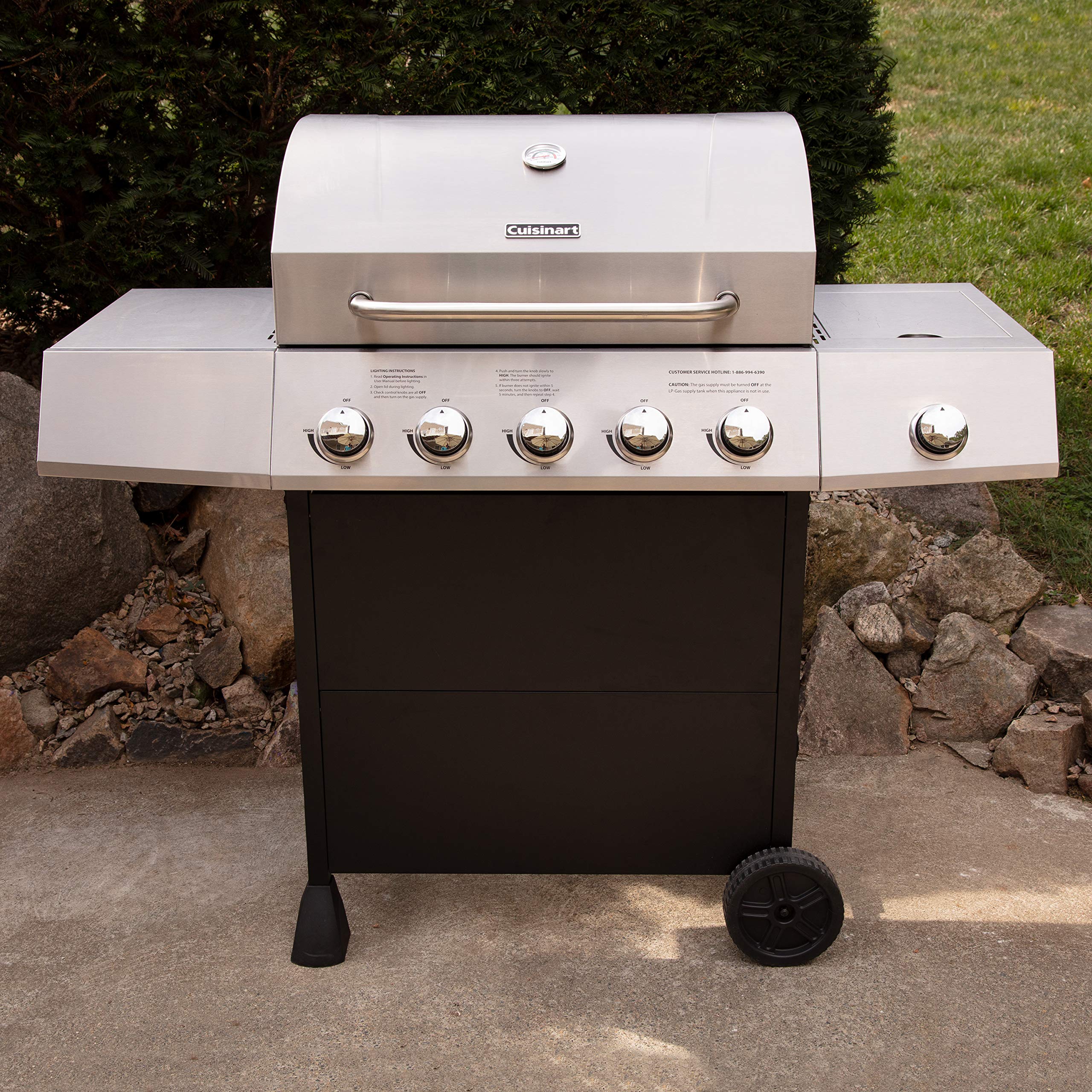 cuisinart-cgg-8500-5-burner-propane-gas-grill-with-side-burner image 3