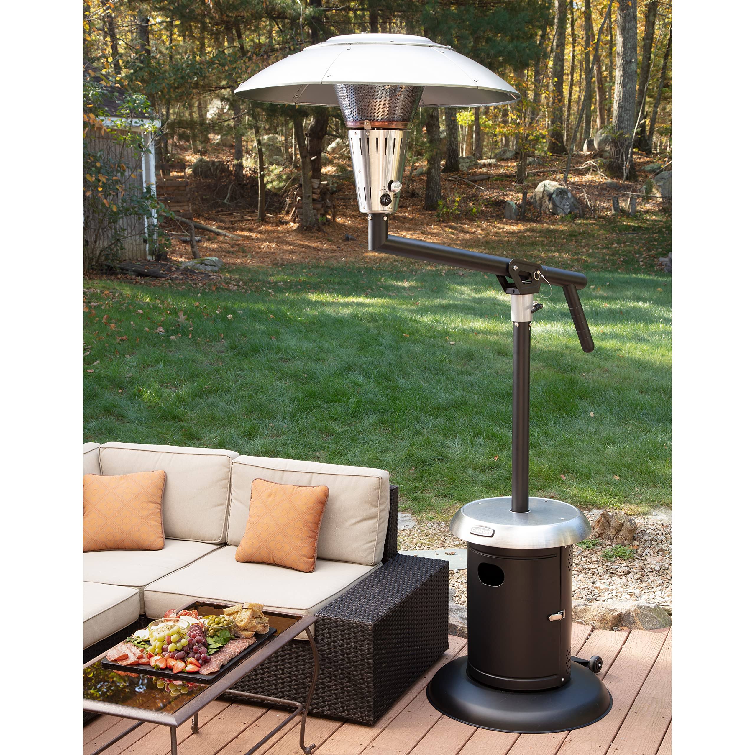 cuisinart-perfect-position-38-200-btu-propane-patio-heater-with-drink-table image 6
