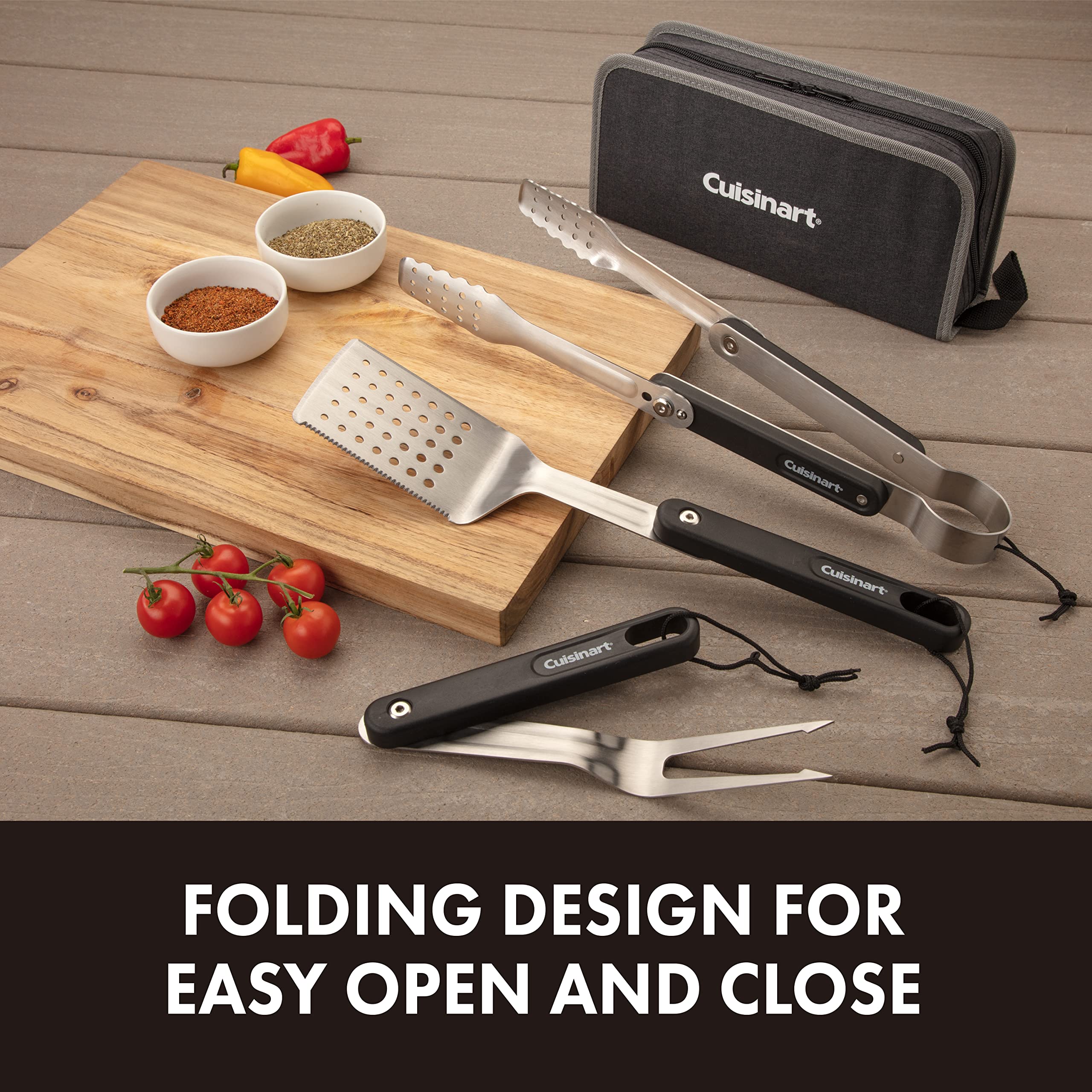 cuisinart-cgs-1000-4-piece-folding-grill-tool-set-with-carrying-case image 3