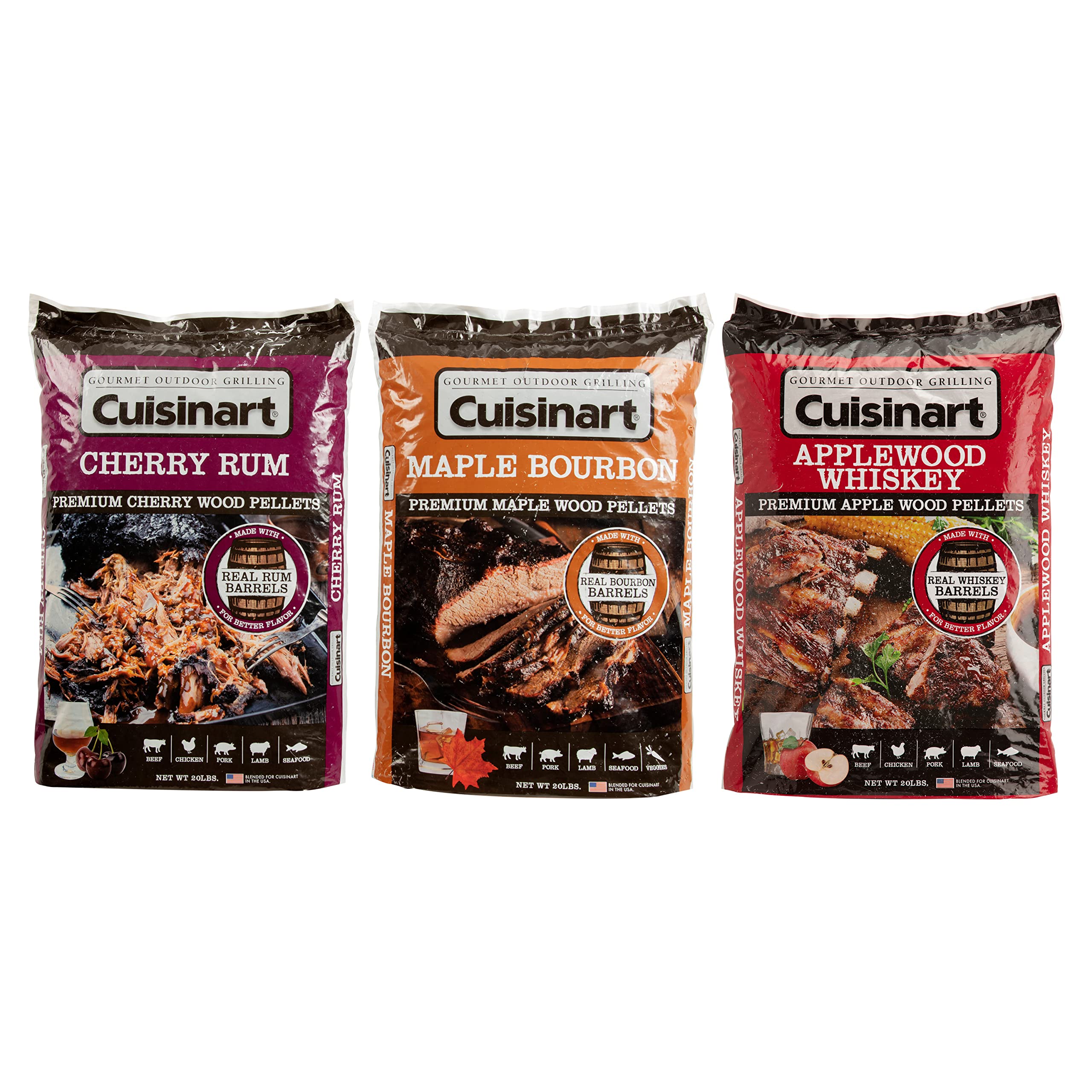 cuisinart-premium-applewood-whiskey-bbq-smoking-pellets-20-lb-bag image 8