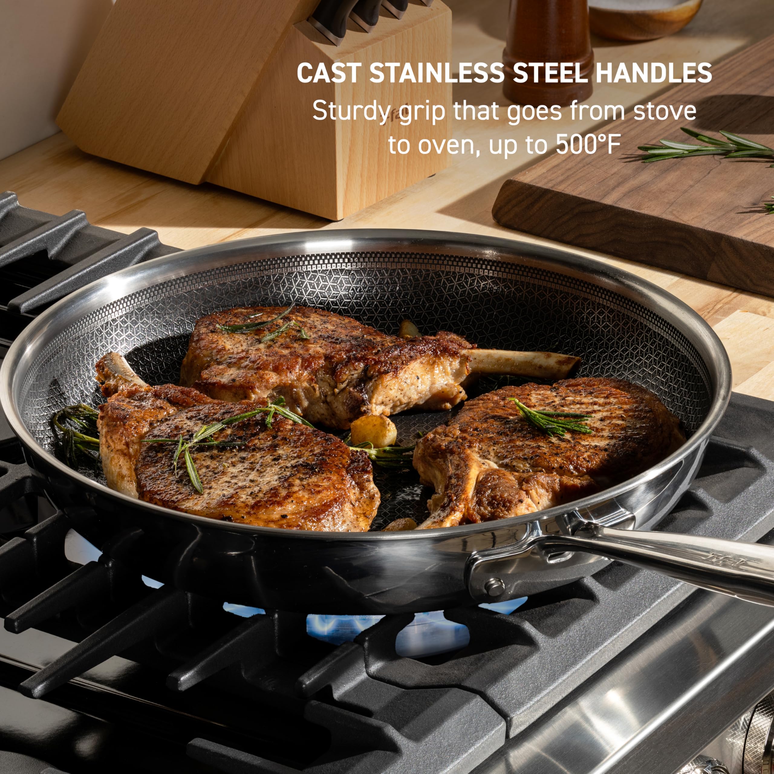 t-fal-hybridmesh-10-25-inch-tri-ply-stainless-steel-fry-pan-silver-black image 5