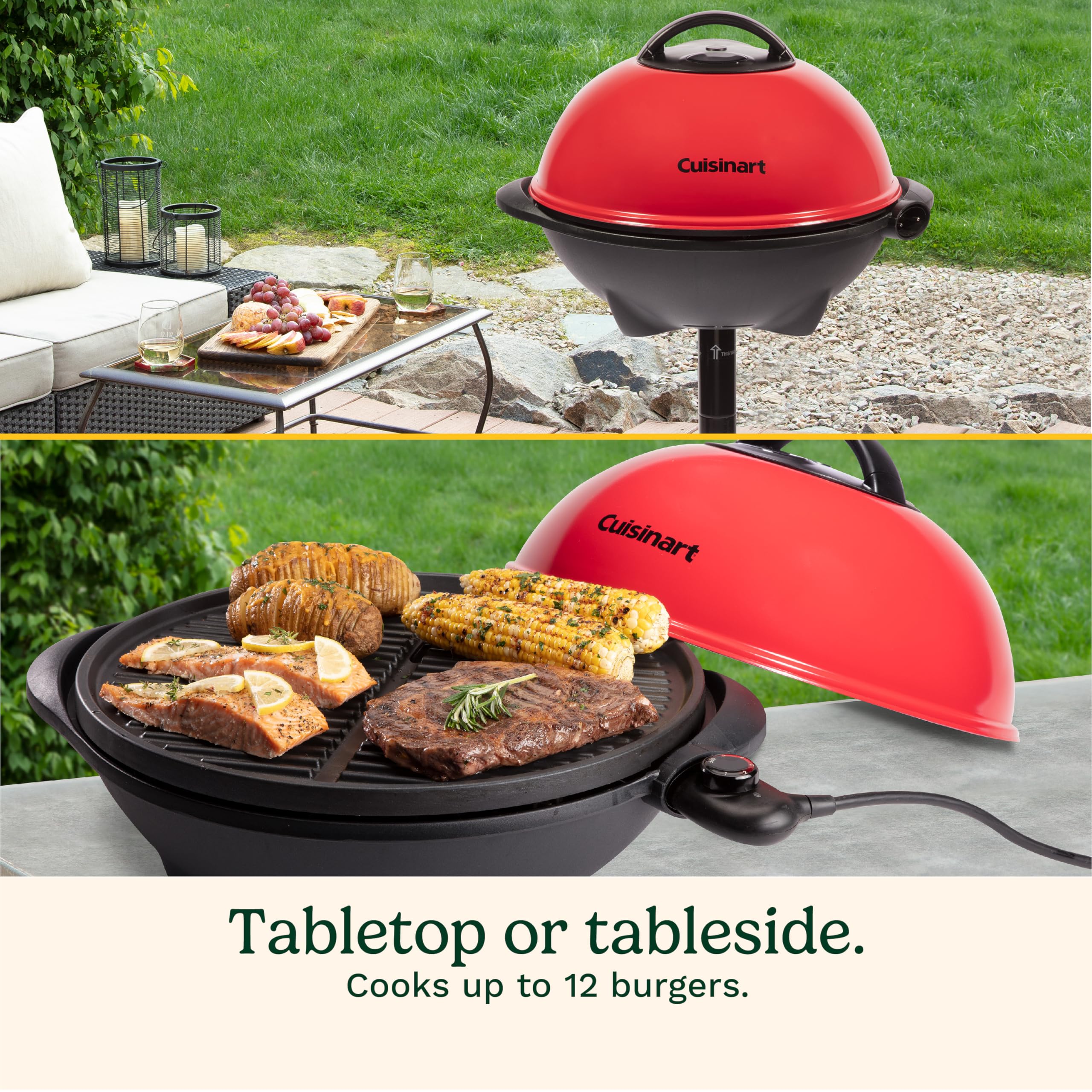 cuisinart-indoor-outdoor-electric-grill-2-in-1-portable-bbq-with-nonstick-cookin image 4