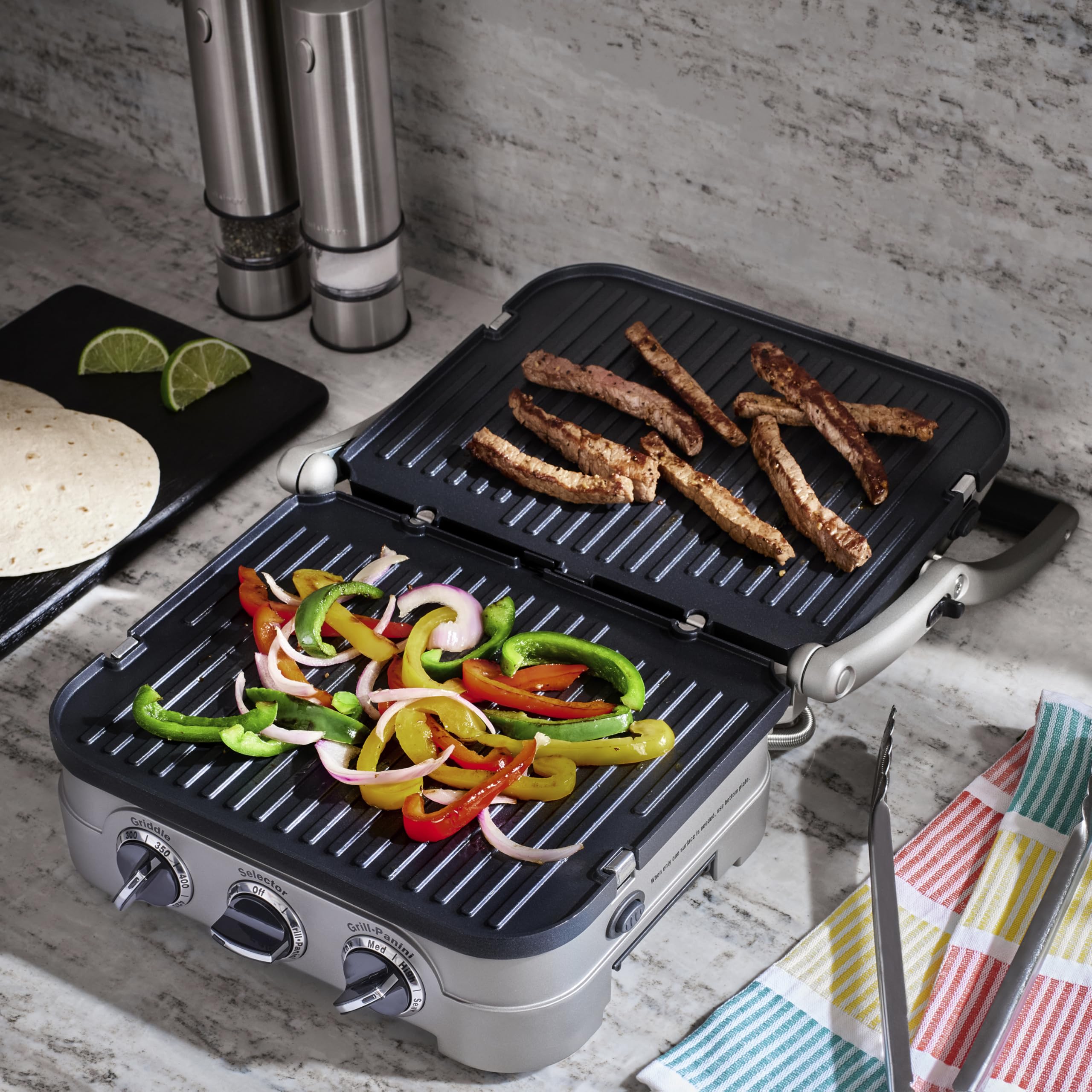 cuisinart-griddler-gr-4nnas-5-in-1-indoor-grill-panini-press-stainless-steel image 3