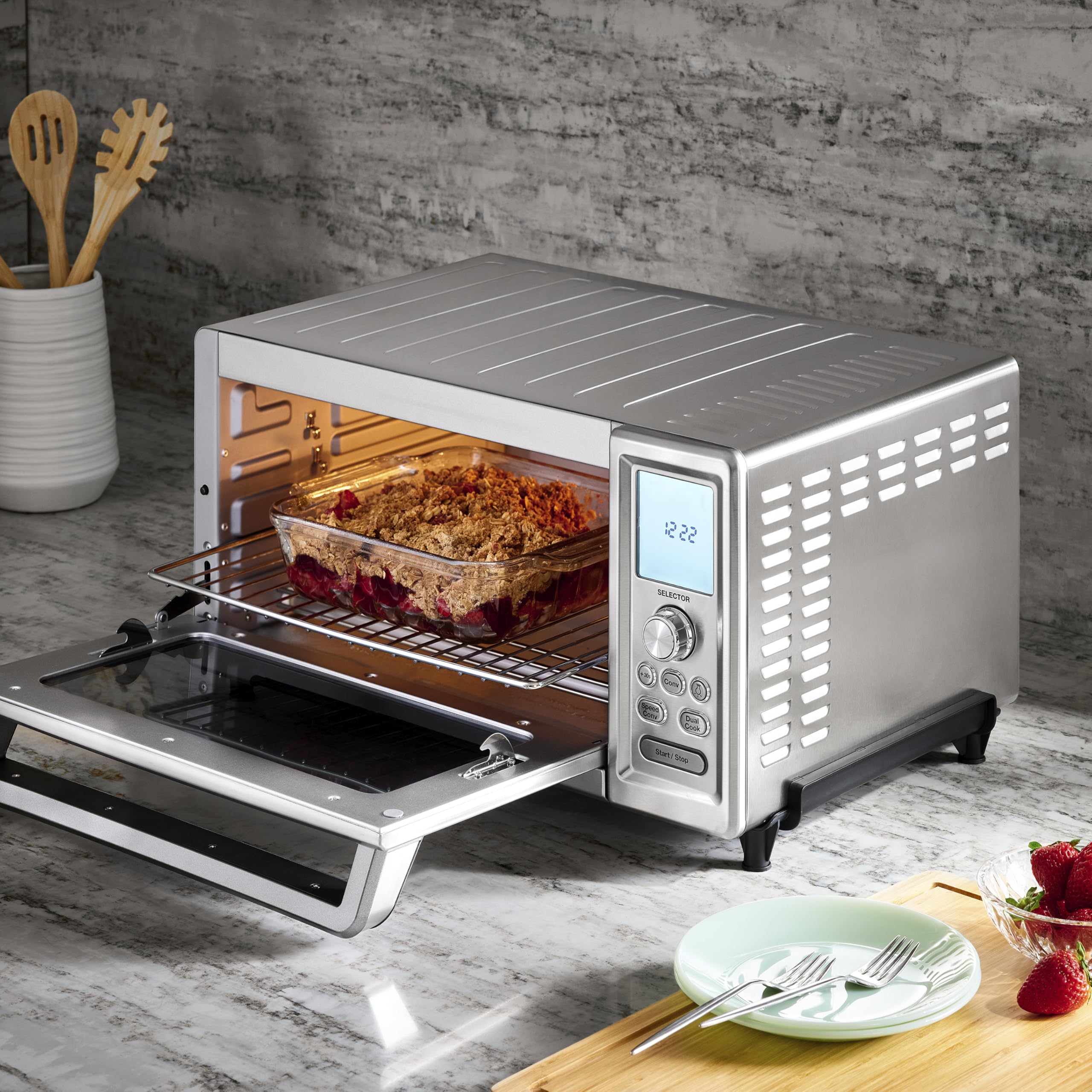 cuisinart-chef-s-convection-toaster-oven-tob-260n1nas-stainless-steel image 2