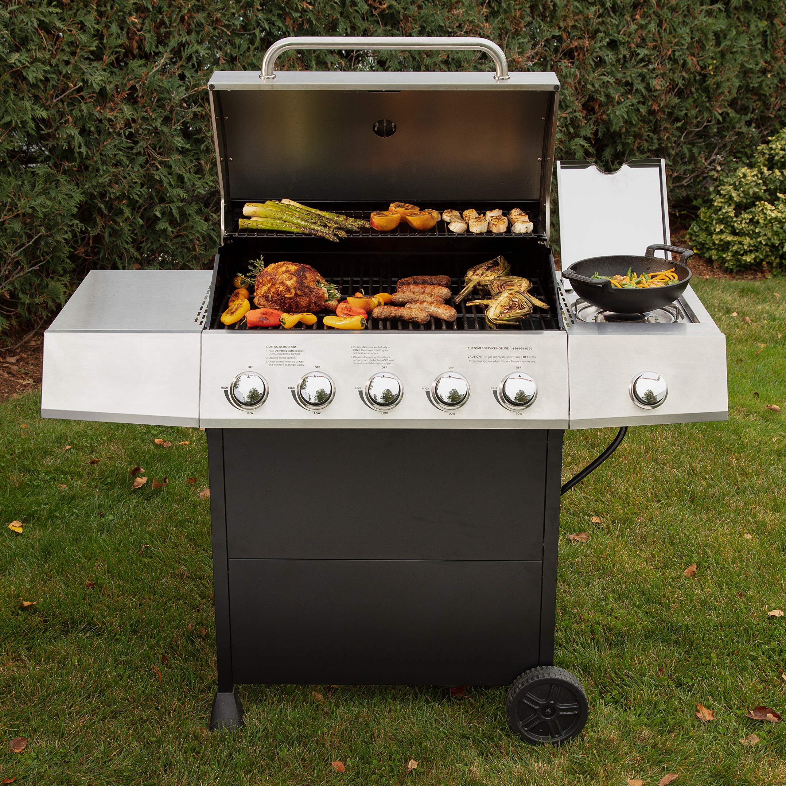 cuisinart-cgg-8500-5-burner-propane-gas-grill-with-side-burner image 7