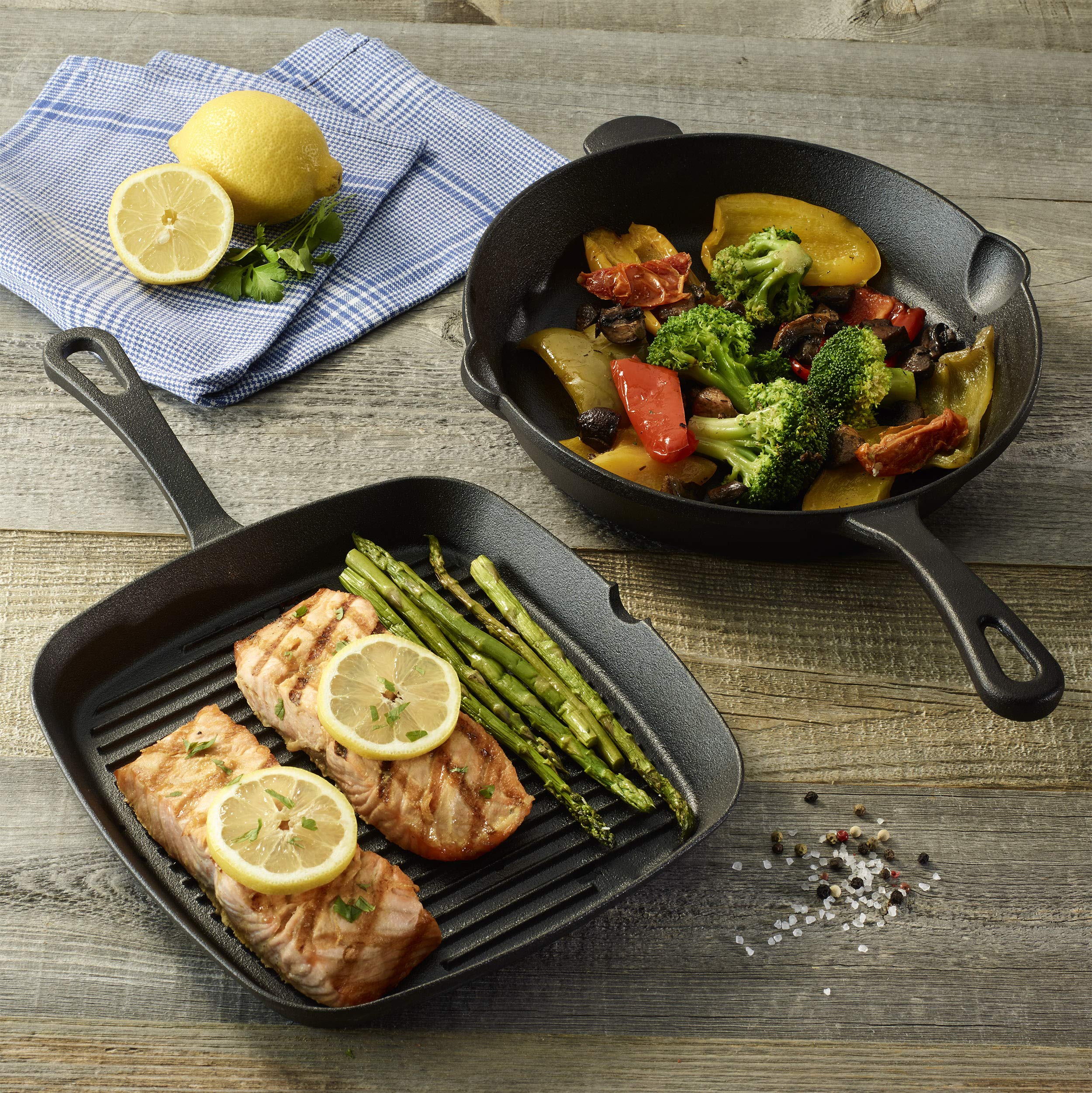 cuisinart-pre-seasoned-cast-iron-9-25-inch-square-grill-10-inch-round-fry-pan-2- image 1