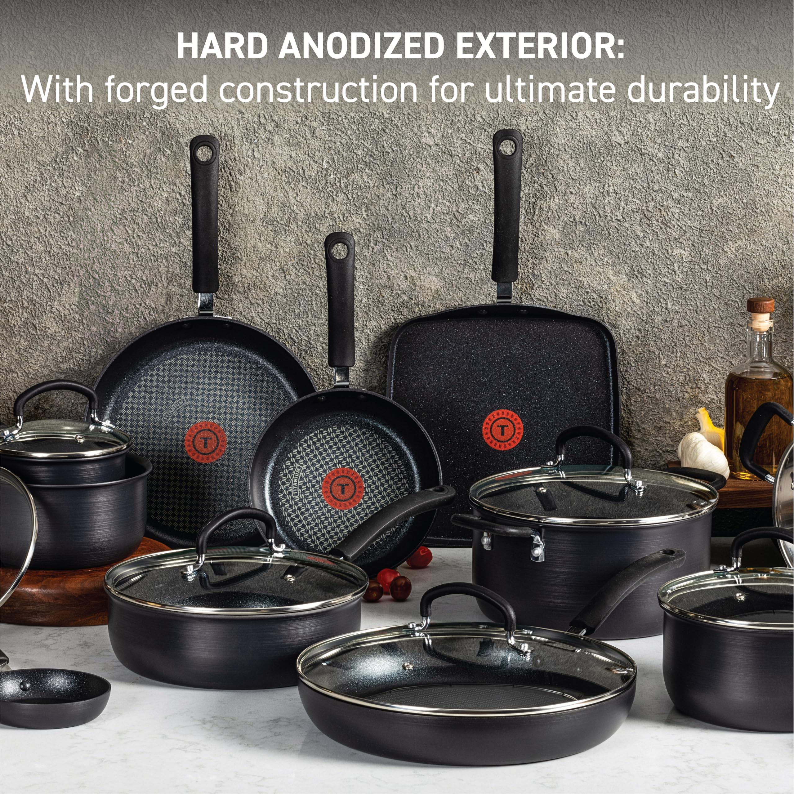 t-fal-ultimate-hard-anodized-nonstick-cookware-set-12-piece-onyx image 3