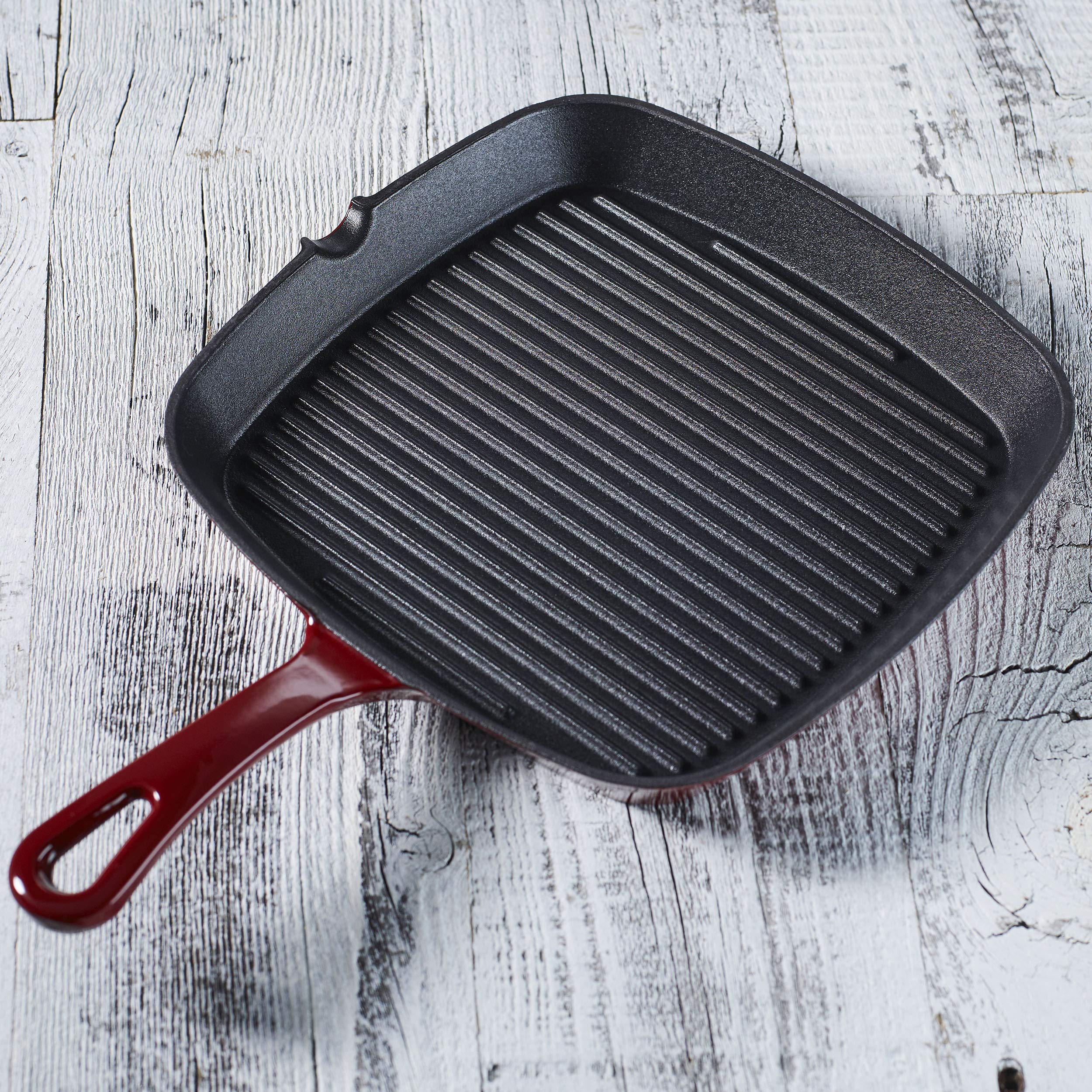 cuisinart-ci30-23cr-chef-s-classic-enameled-cast-iron-9-25-inch-square-grill-pan image 3
