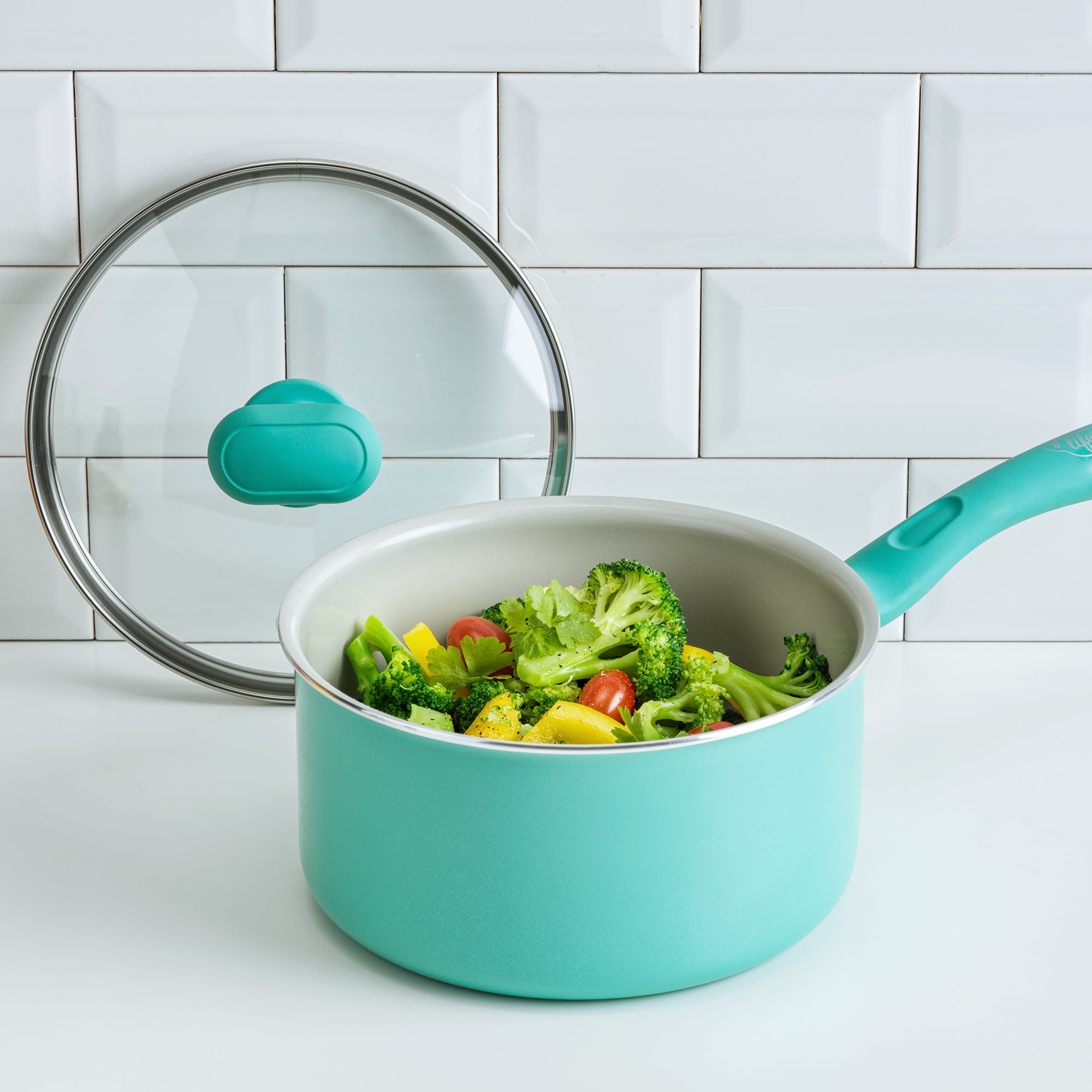 greenlife-sandstone-2-5-quart-sauce-pan-with-glass-lid image 1