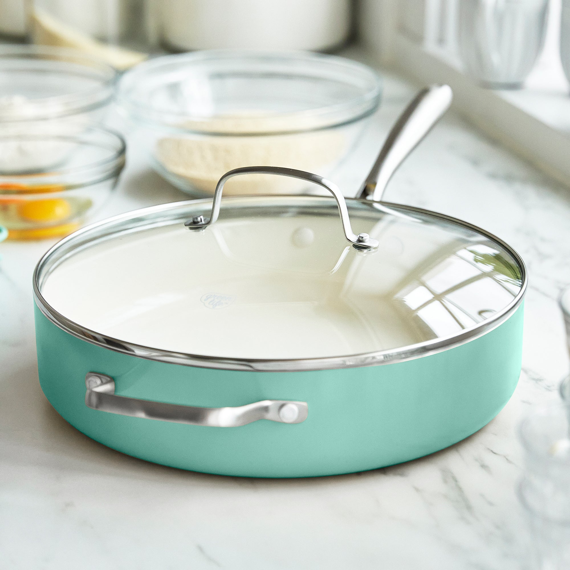 greenlife-artisan-5-quart-saut-pan-with-lid-oven-safe-to-600-f image 1