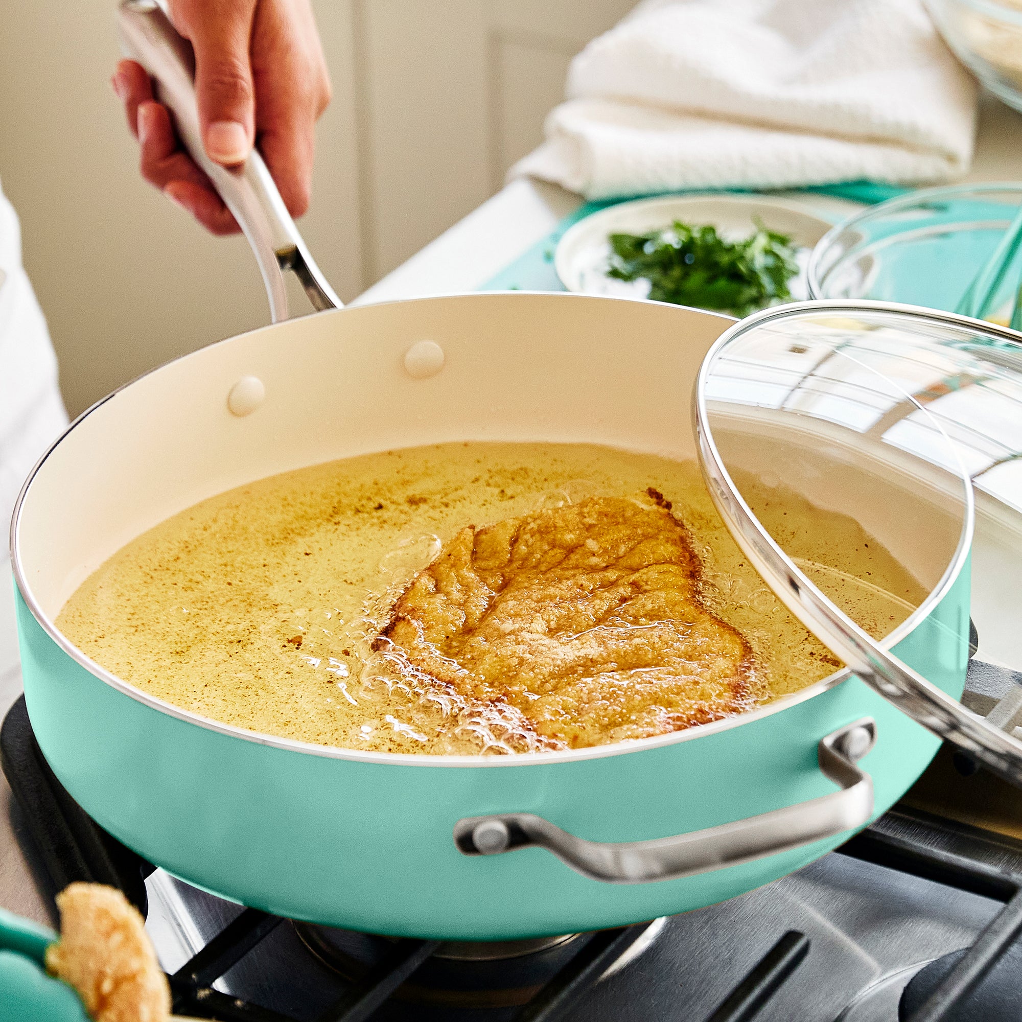 greenlife-artisan-5-quart-saut-pan-with-lid-oven-safe-to-600-f image 3