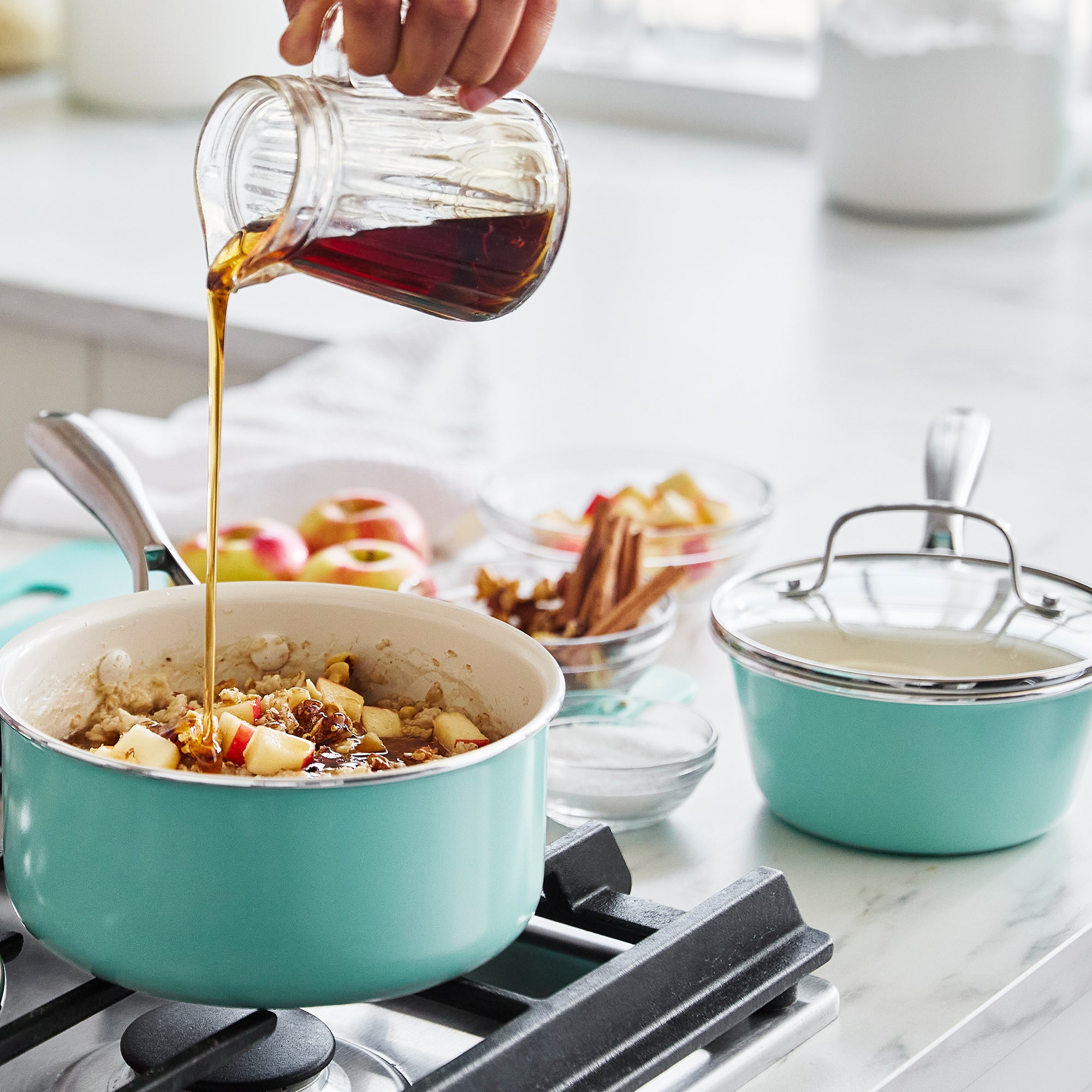 greenlife-artisan-saucepan-set-with-lids image 3