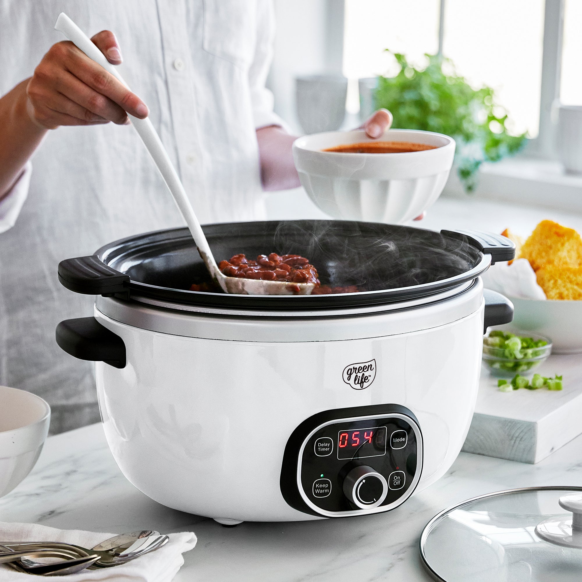 greenlife-healthy-cook-6-quart-slow-cooker-removable-ceramic-nonstick-pot image 4