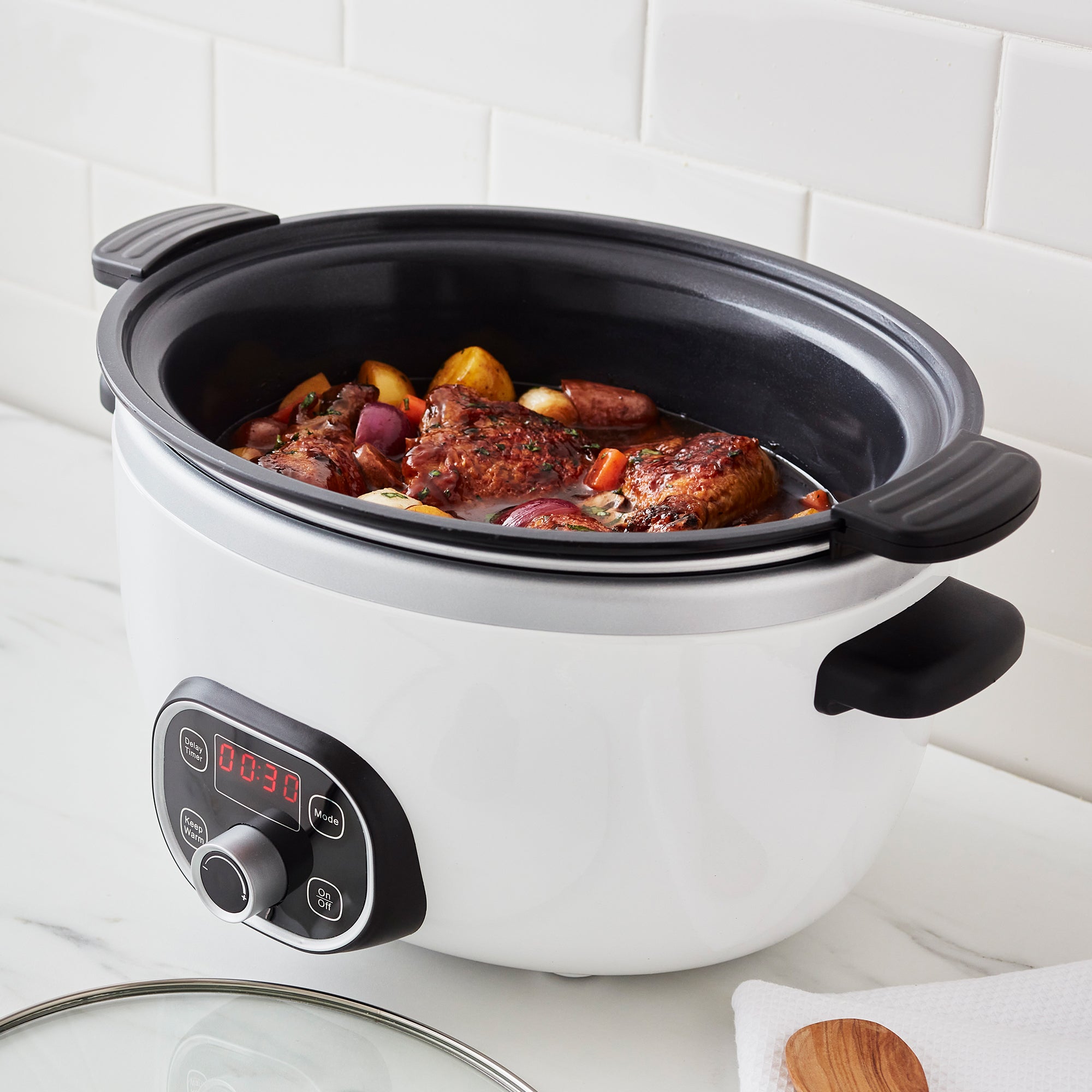 greenlife-healthy-cook-6-quart-slow-cooker-removable-ceramic-nonstick-pot image 3