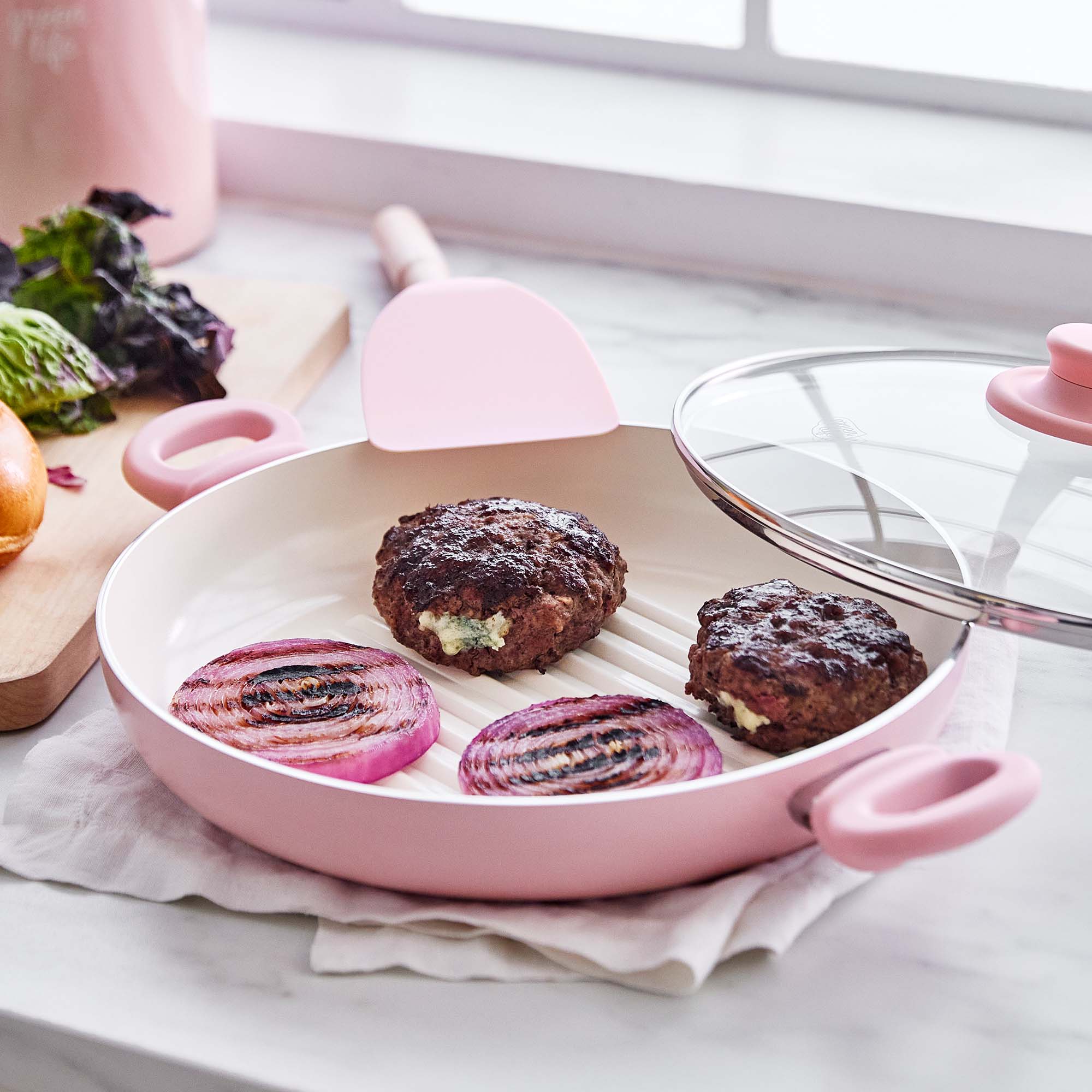 greenlife-soft-grip-grill-pan-ceramic-nonstick-with-steam-lid image 3
