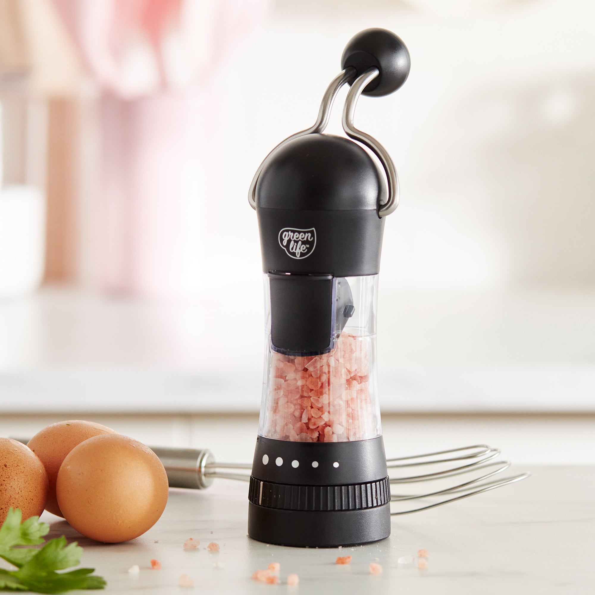 greenlife-salt-and-pepper-ratchet-mill-with-adjustable-grind-and-front-loading-r image 8