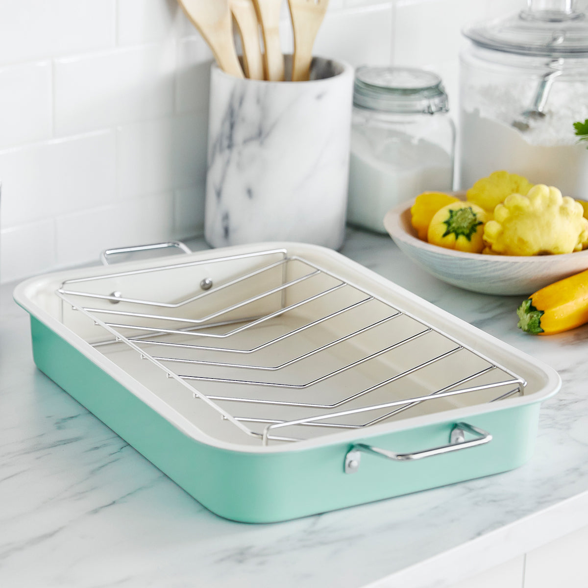 greenlife-roaster-with-rack-ceramic-nonstick-roasting-pan image 1