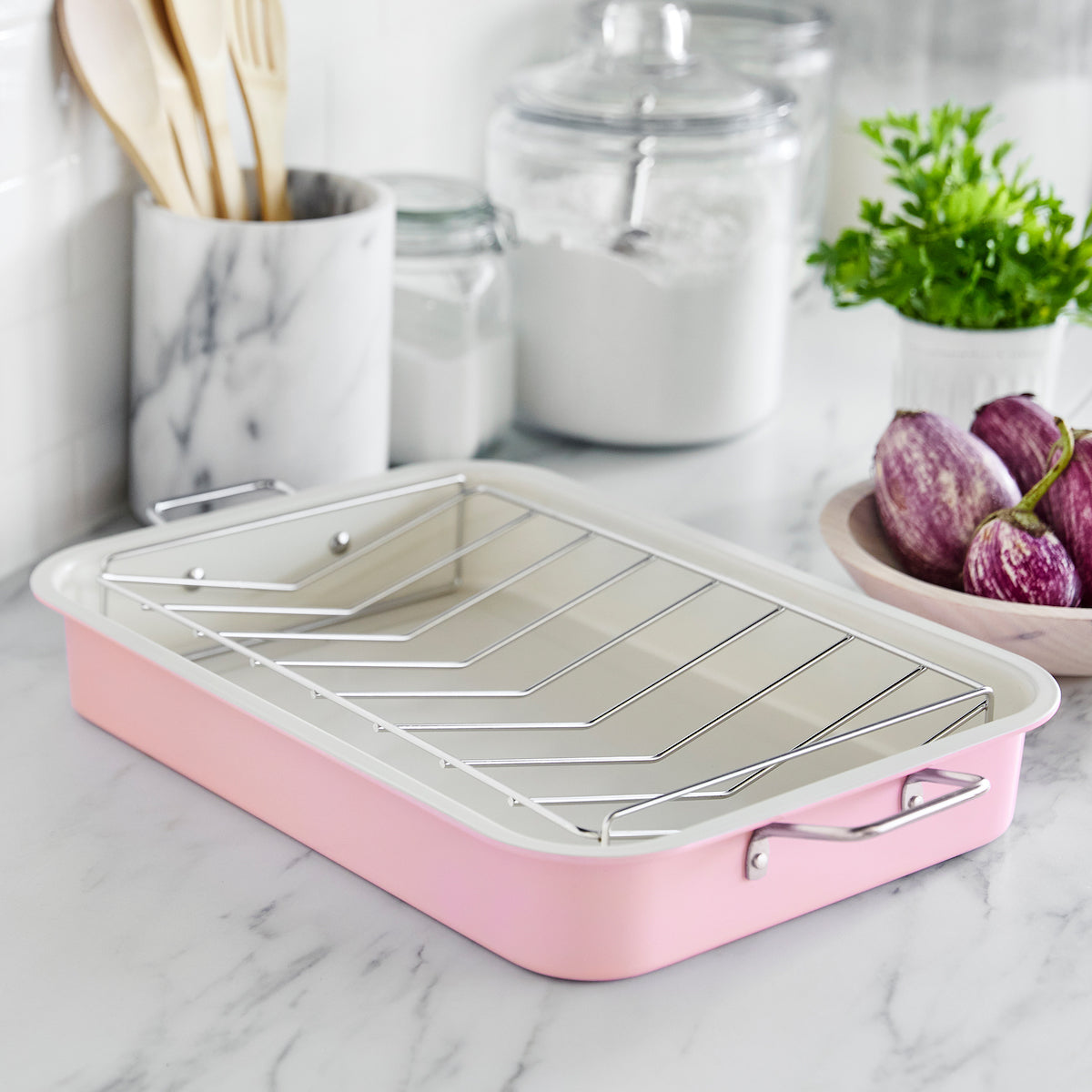 greenlife-roaster-with-rack-ceramic-nonstick-roasting-pan image 6