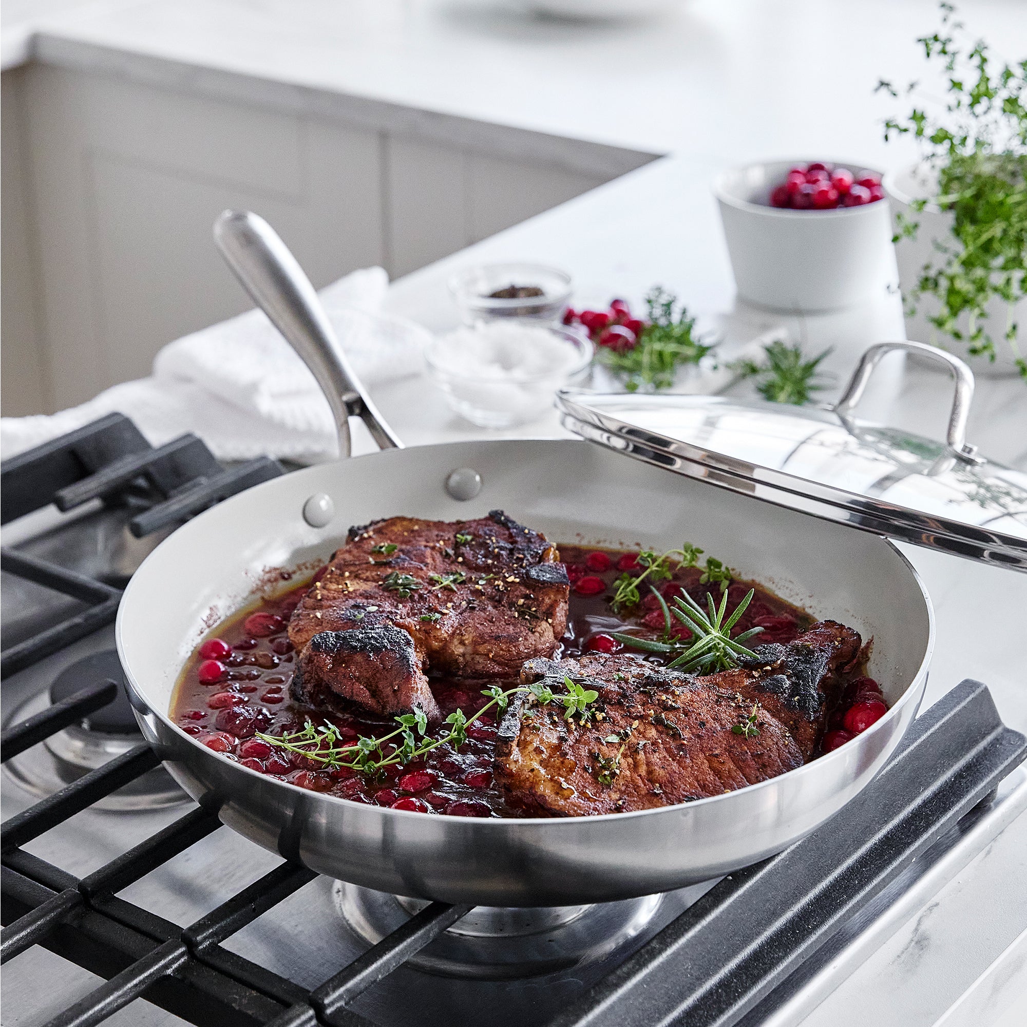 greenlife-stainless-pro-12-inch-frypan-with-lid image 2