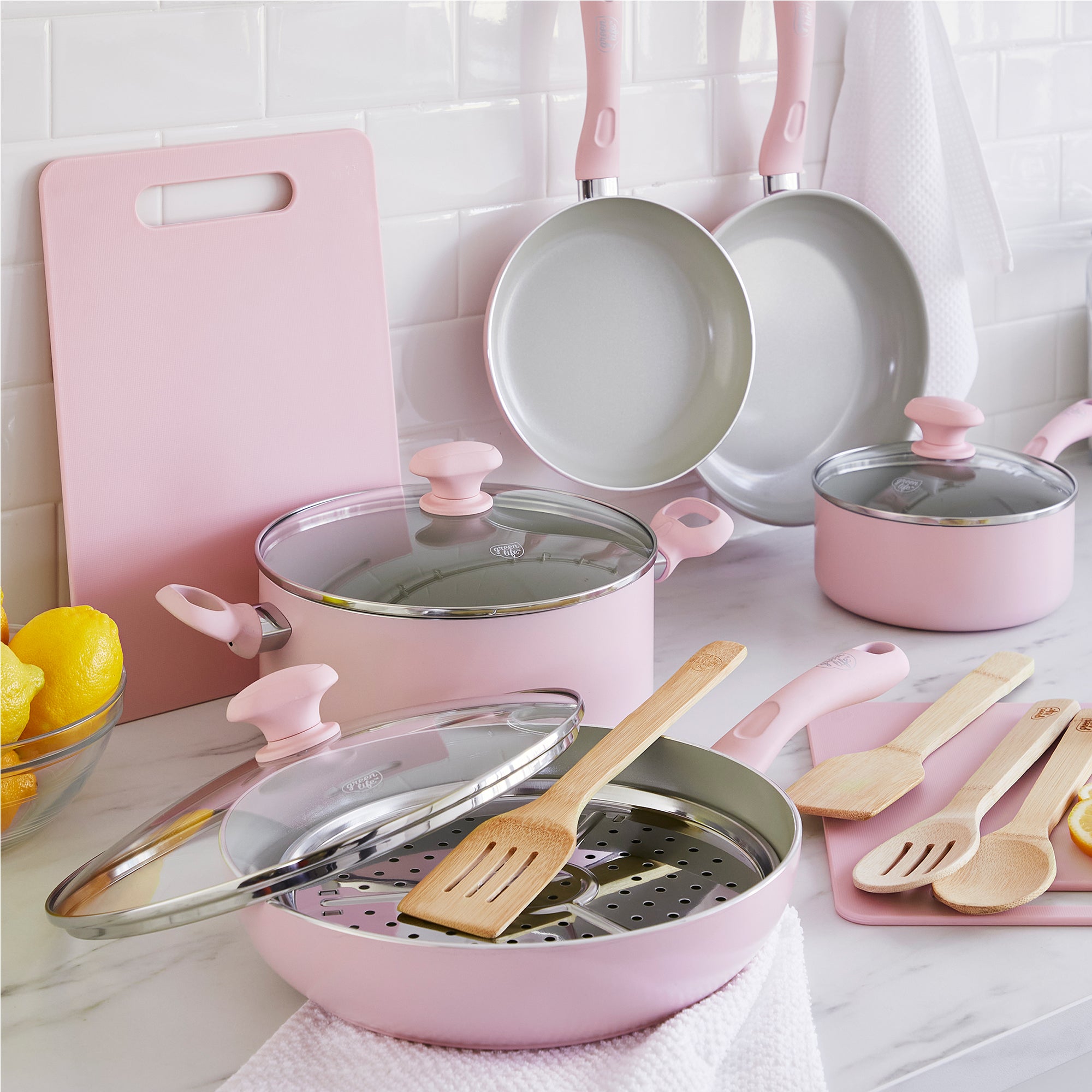 greenlife-sandstone-15-piece-cookware-set-diamond-infused-nonstick image 1