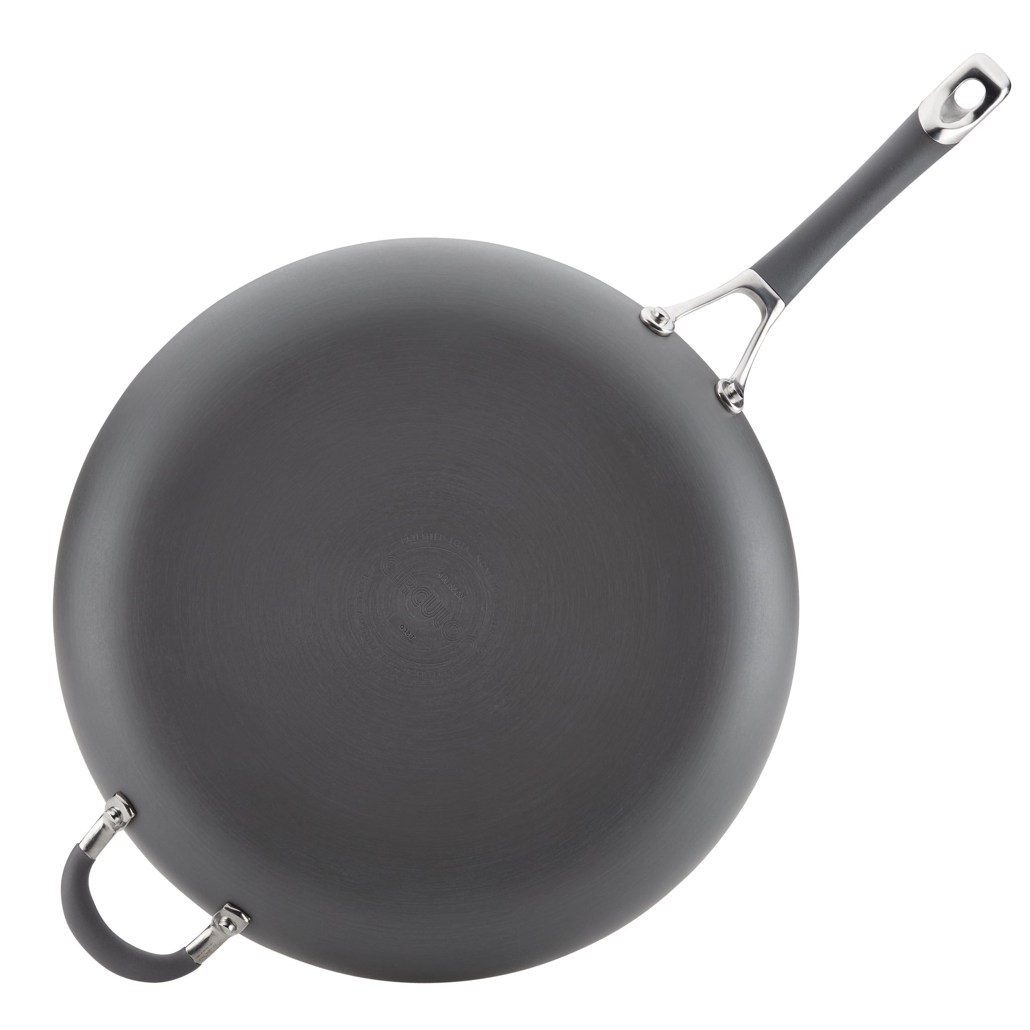 circulon-14-inch-hard-anodized-nonstick-frying-pan-with-helper-handle image 6