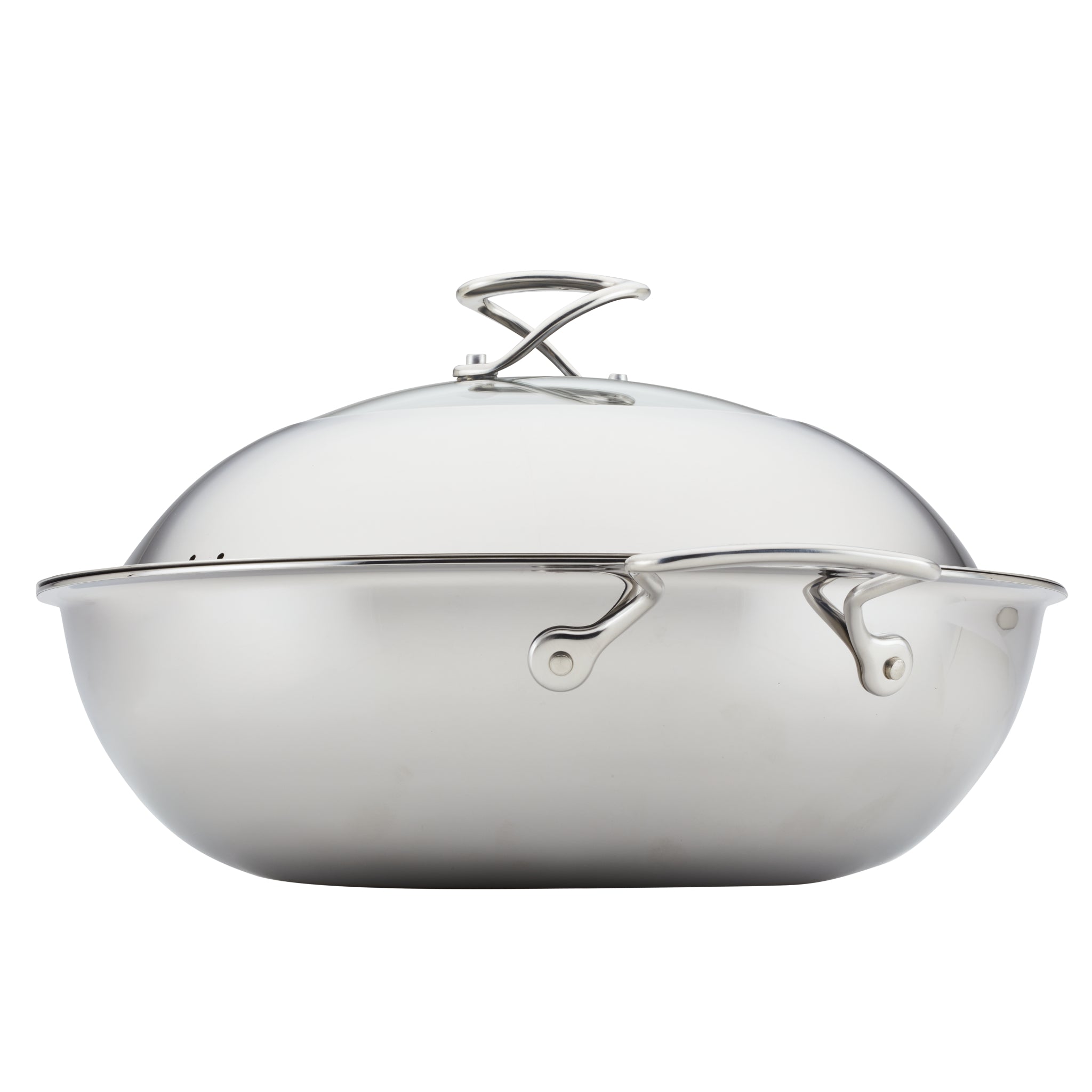 circulon-steelshield-wok-with-glass-lid-and-side-handles image 1