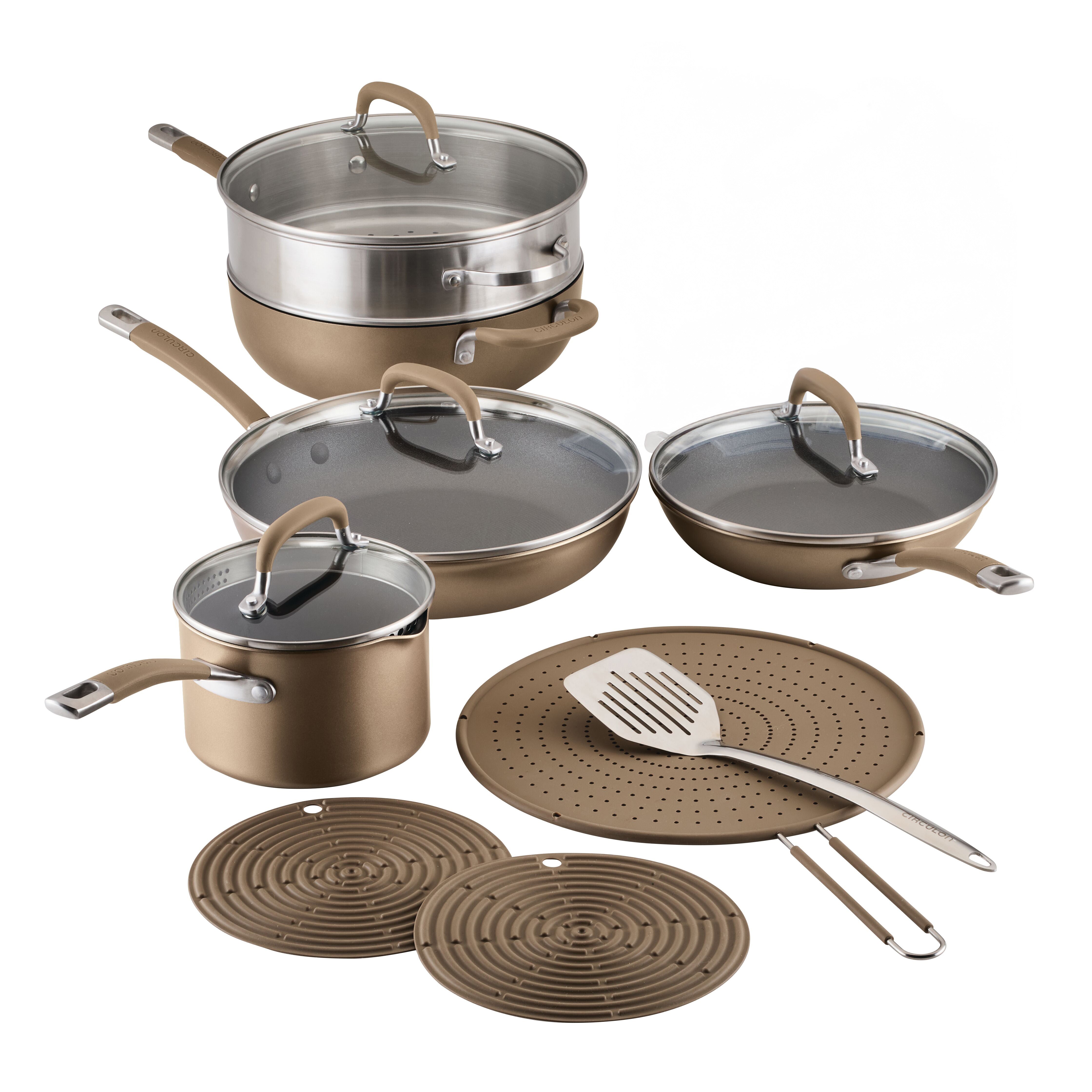 circulon-a1-scratchdefense-13-piece-nonstick-cookware-set image 1
