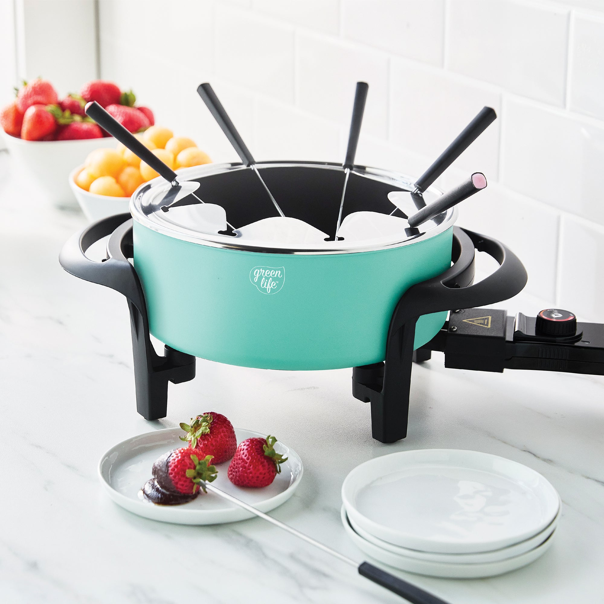 greenlife-healthy-ceramic-nonstick-fondue-party-set-3qt image 1