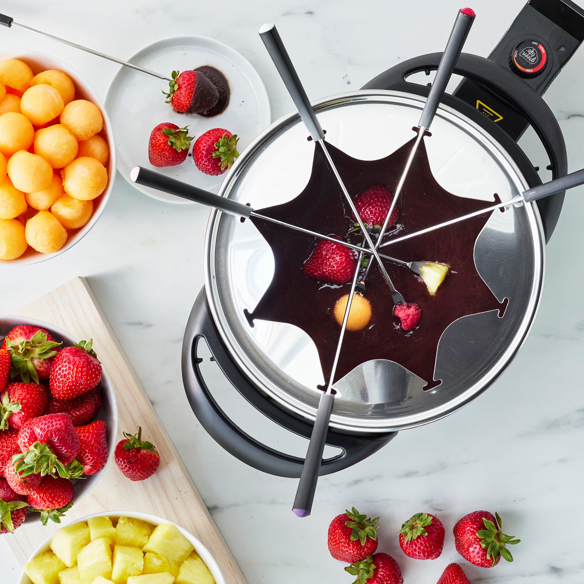 greenlife-healthy-ceramic-nonstick-fondue-party-set-3qt image 3