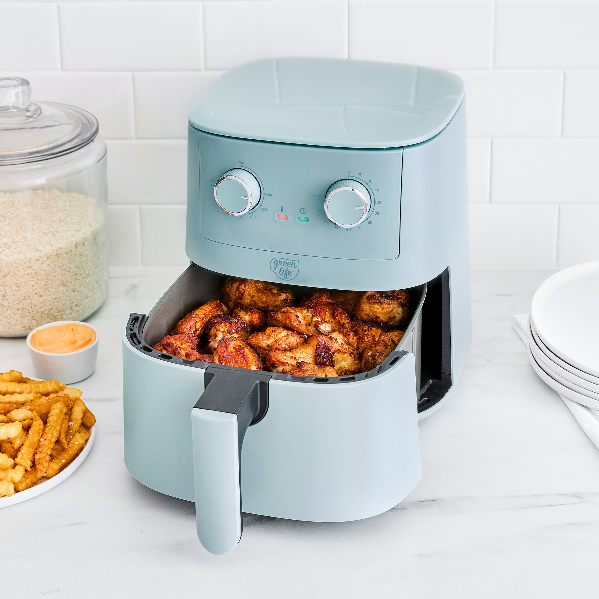 greenlife-ez-air-fryer-4-5qt-ceramic-nonstick-pfas-free image 2